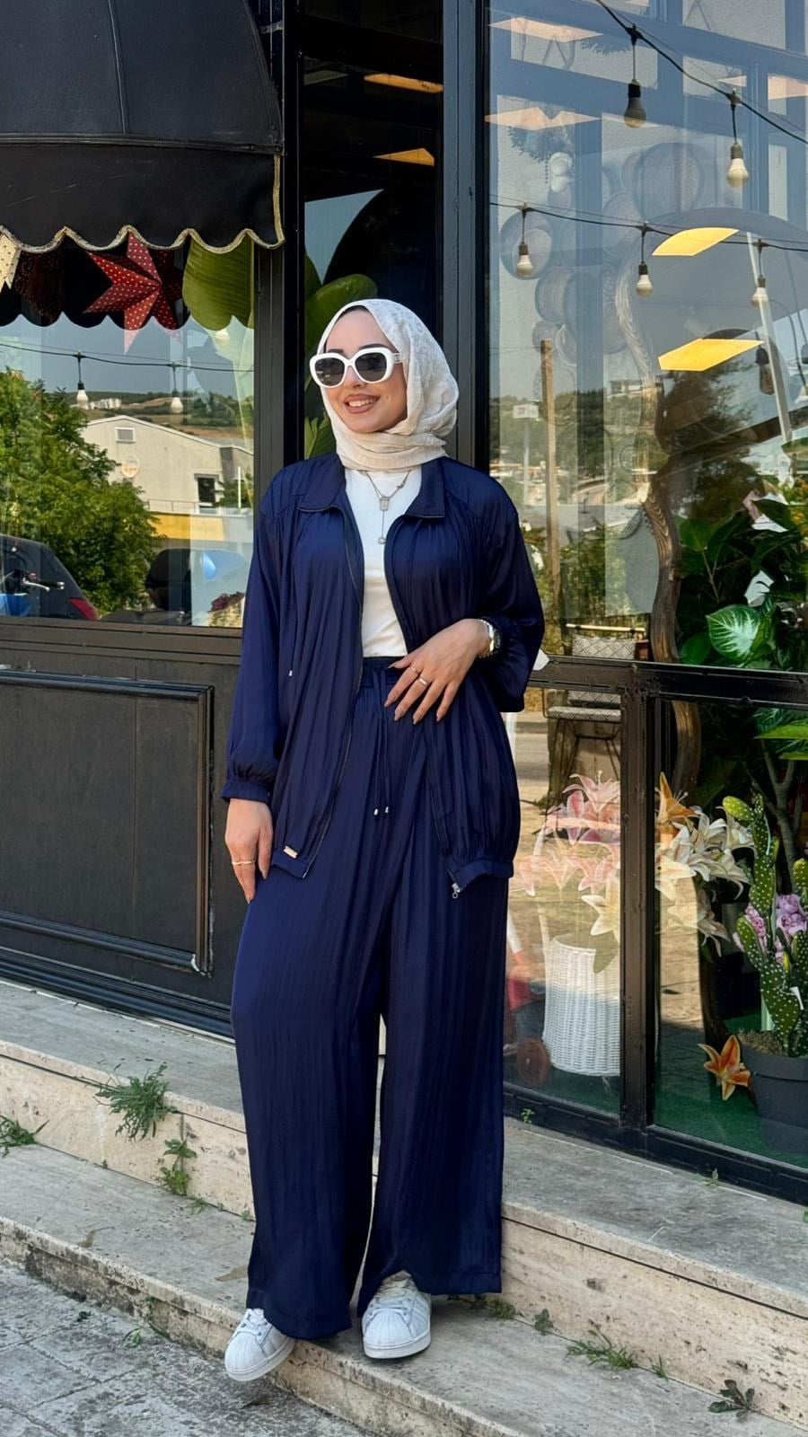 Almarwah Fermuarlı Şalvarlı Takım 202973