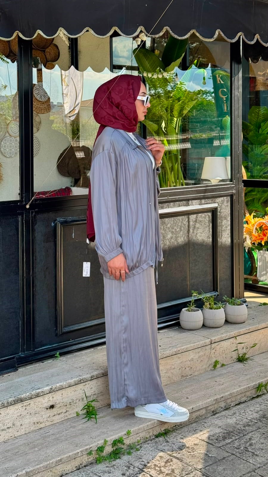 Almarwah Fermuarlı Şalvarlı Takım 202973