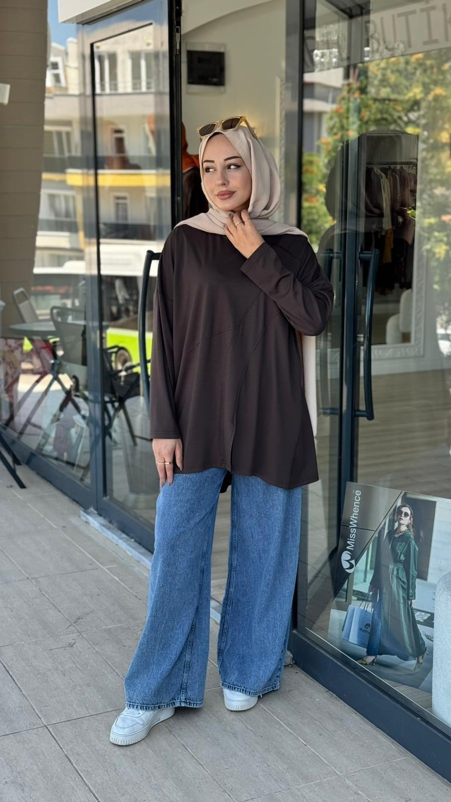 Almarwah Geomertrik Desenli Tunik 102251