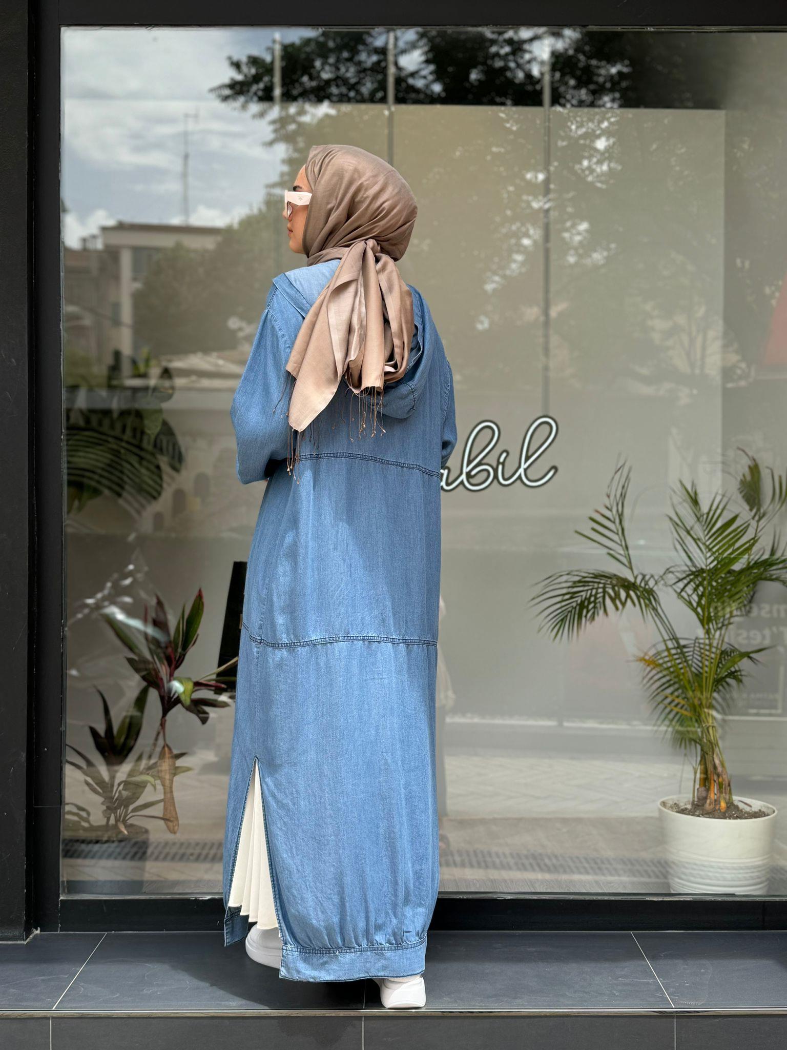 Almarwah İnce Kot Kap Koyu Mavi 404844