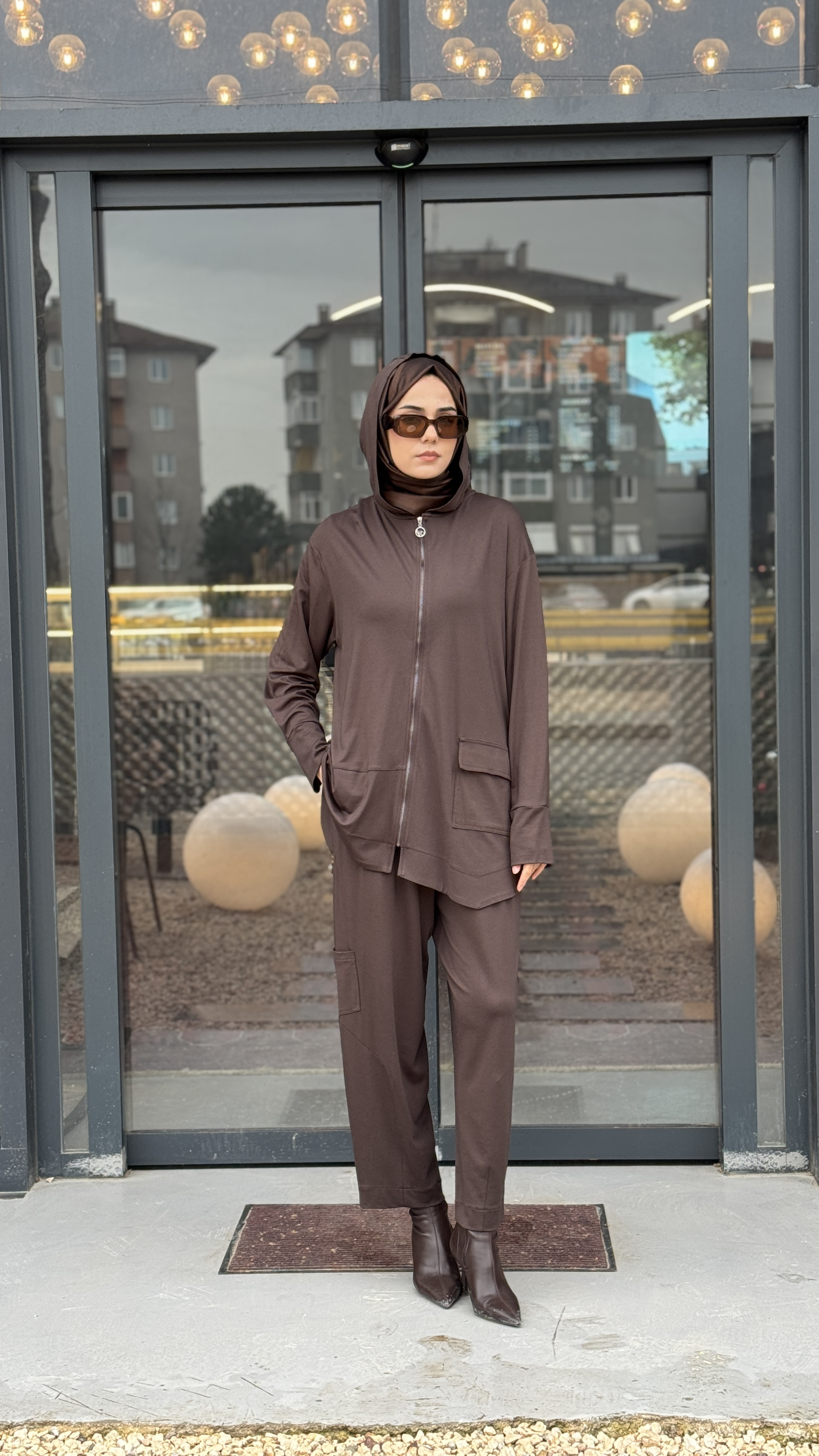 Almarwah Kapüşonlu Pantolonlu Takım 202865