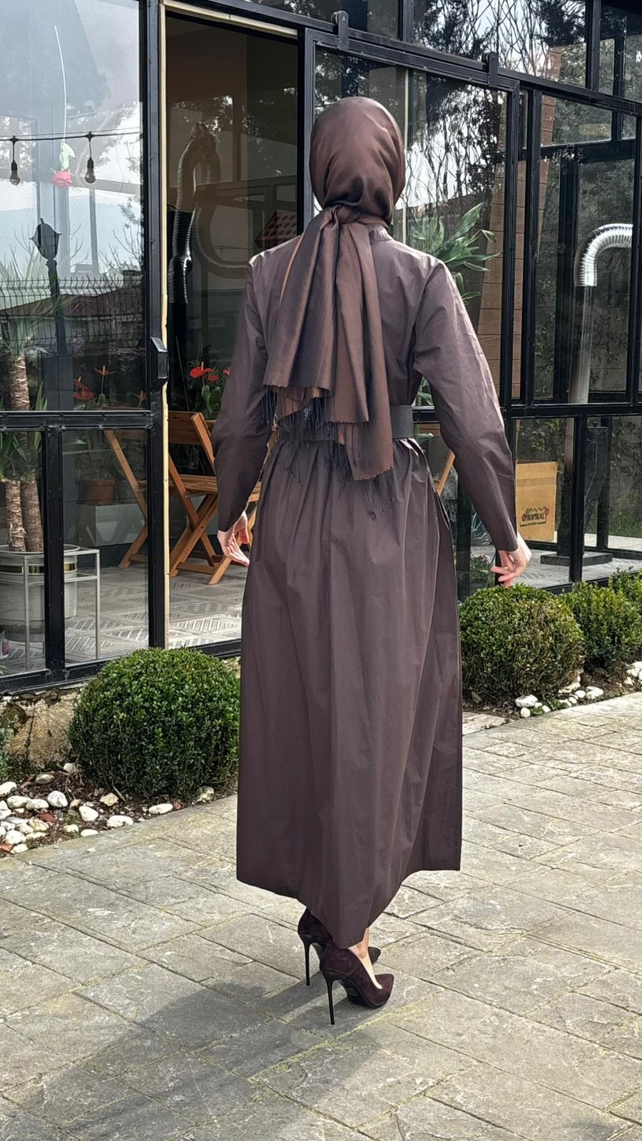 Almarwah Kemerli Gömlek Elbise 303898