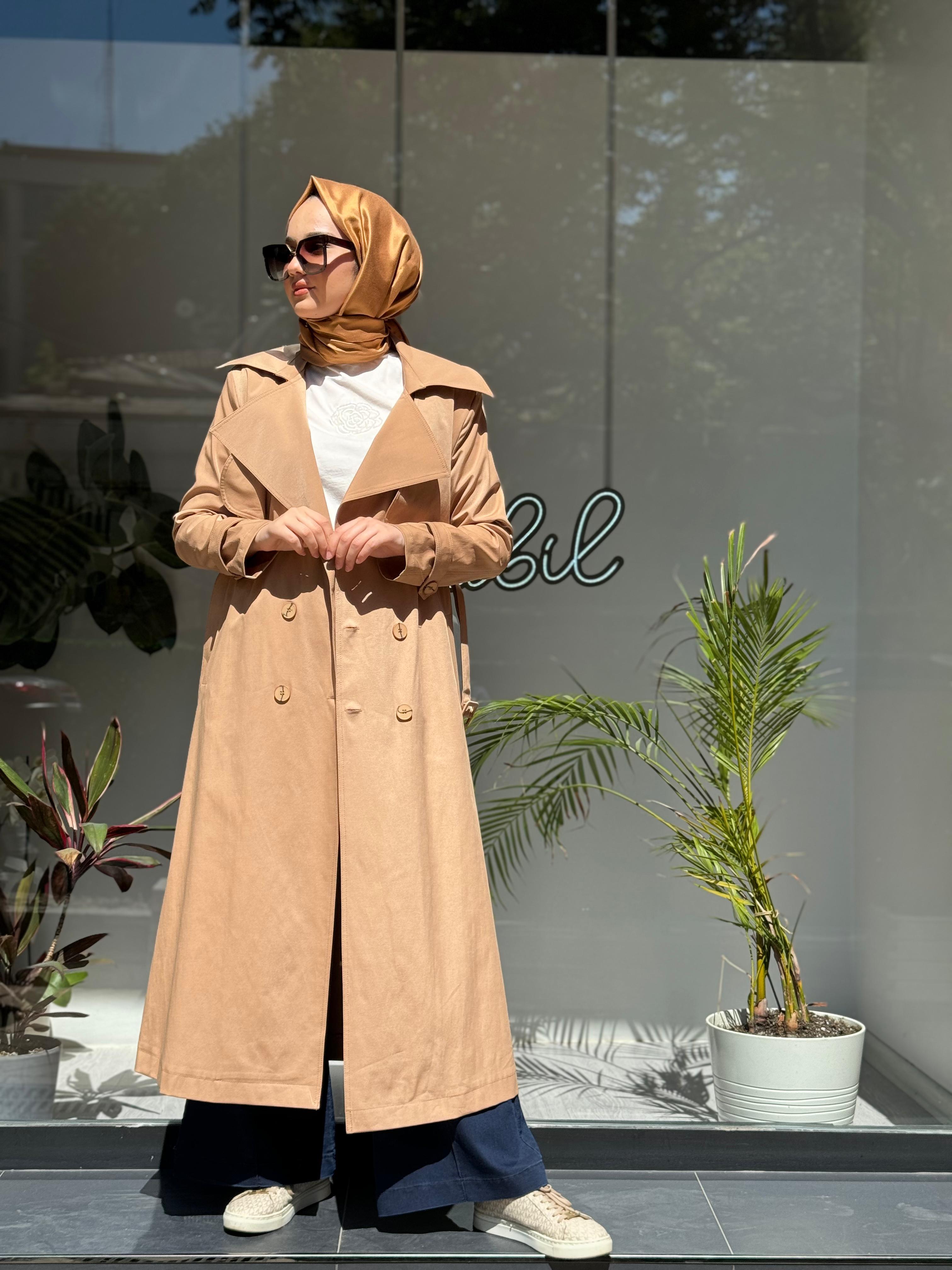 Almarwah Kemerli Trenç Camel 404821