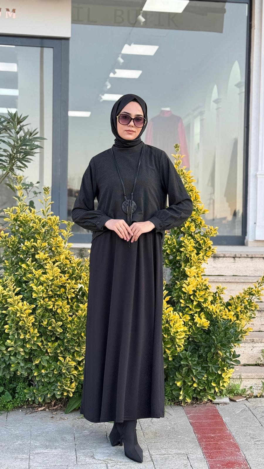 Almarwah Kolye Detaylı Elbise 202927