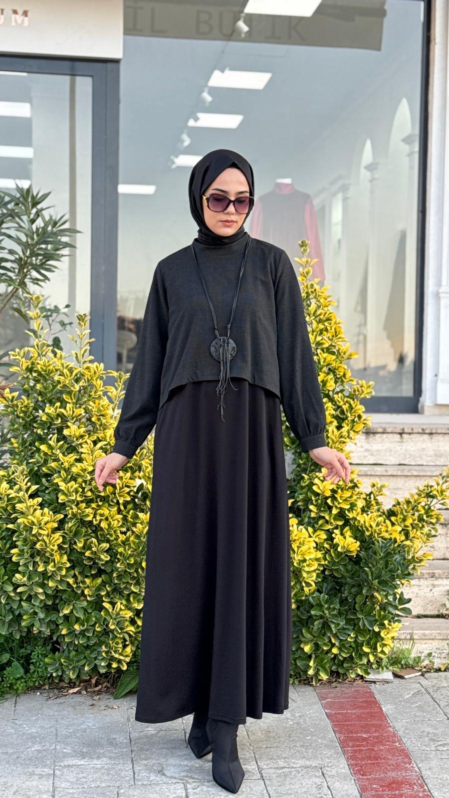 Almarwah Kolye Detaylı Elbise 202927