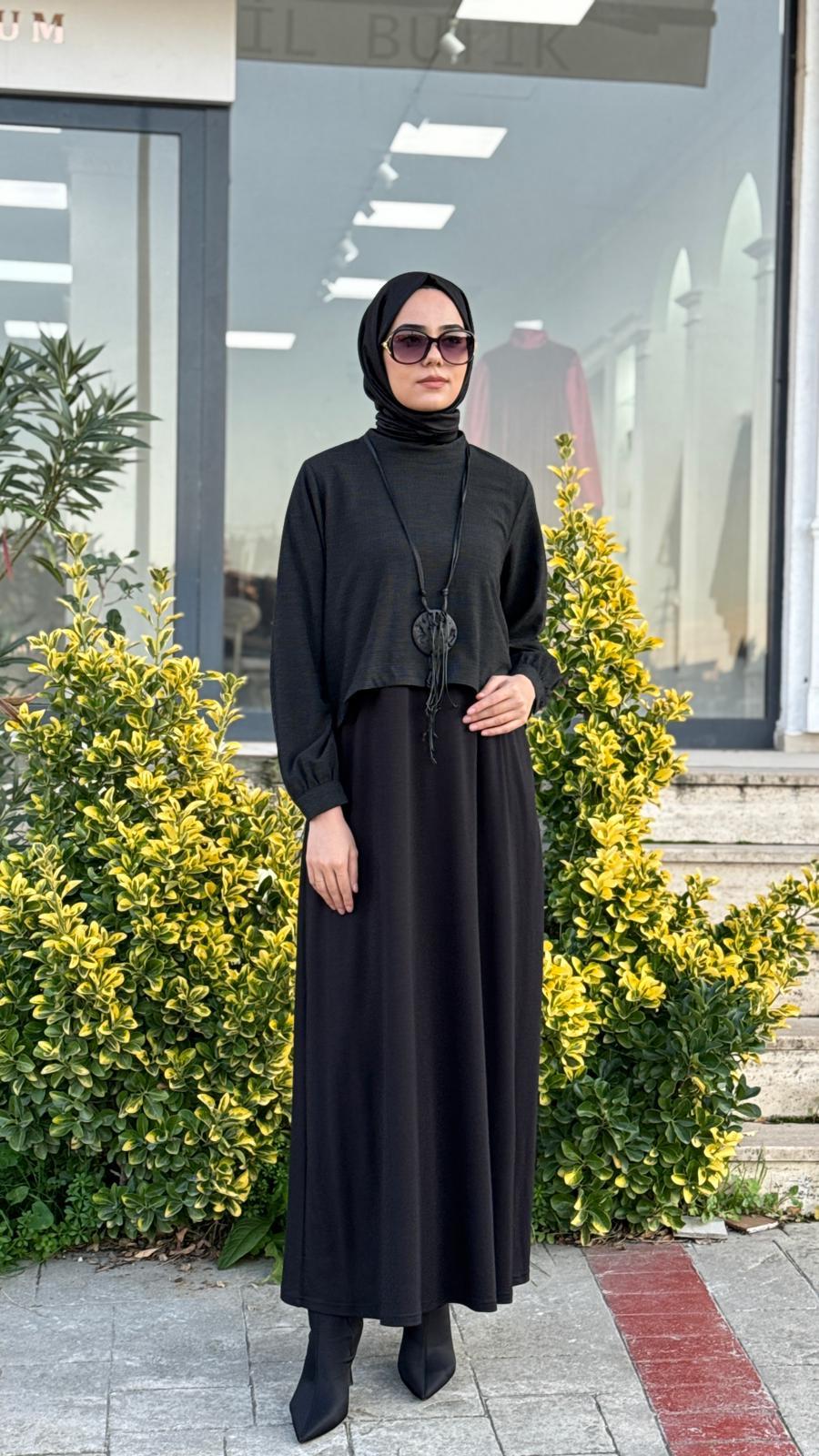 Almarwah Kolye Detaylı Elbise 202927