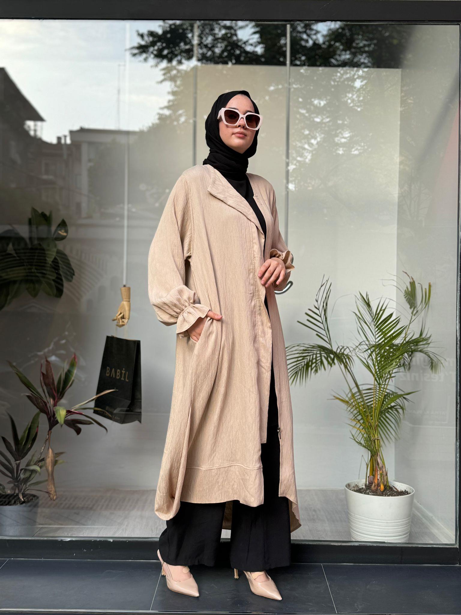 Almarwah Kraşlı Kap Bej 404867