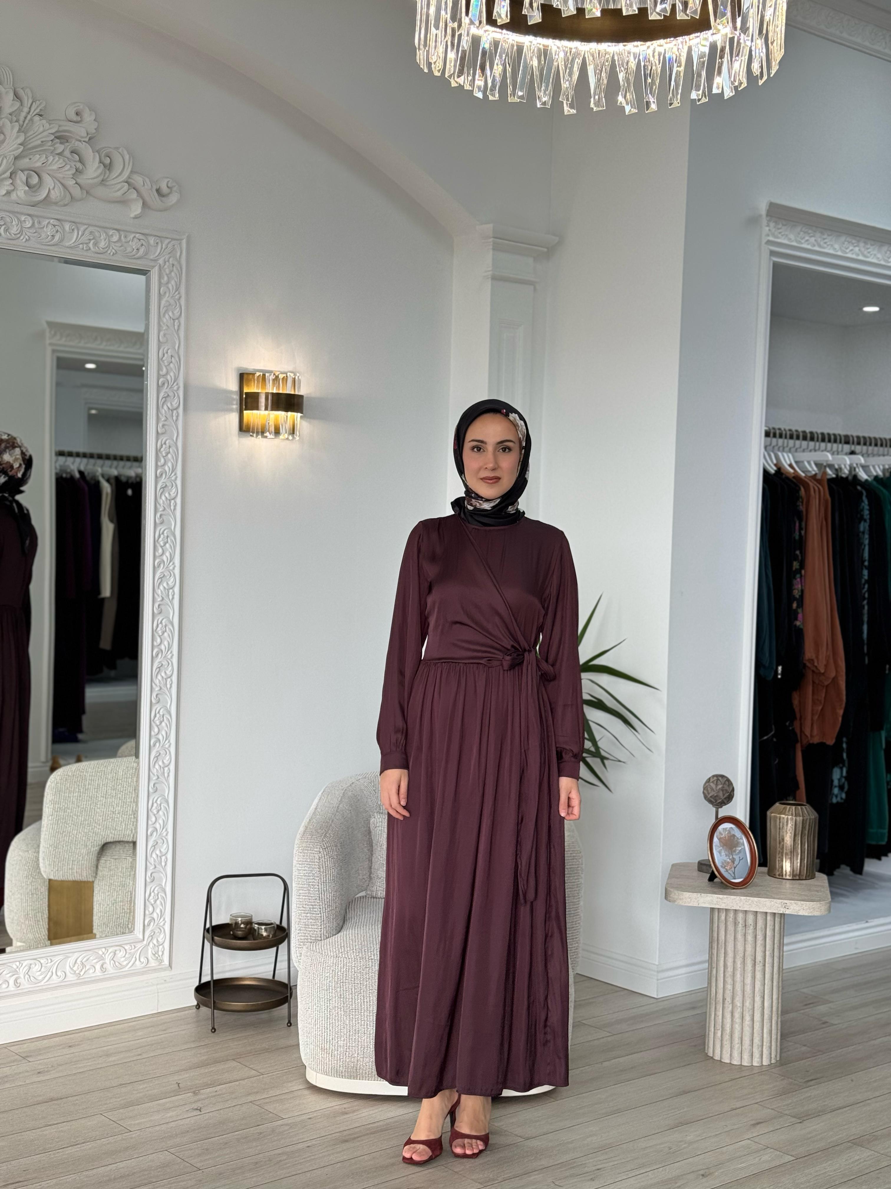 Almarwah Kruvaze Kahverengi Bordo 303821