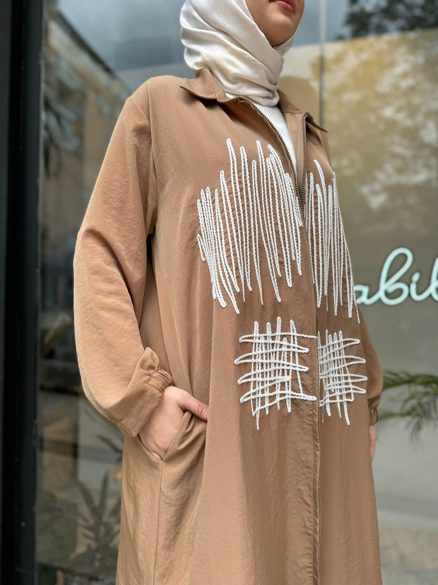 Almarwah Önü Dikişli Kap Camel 404848