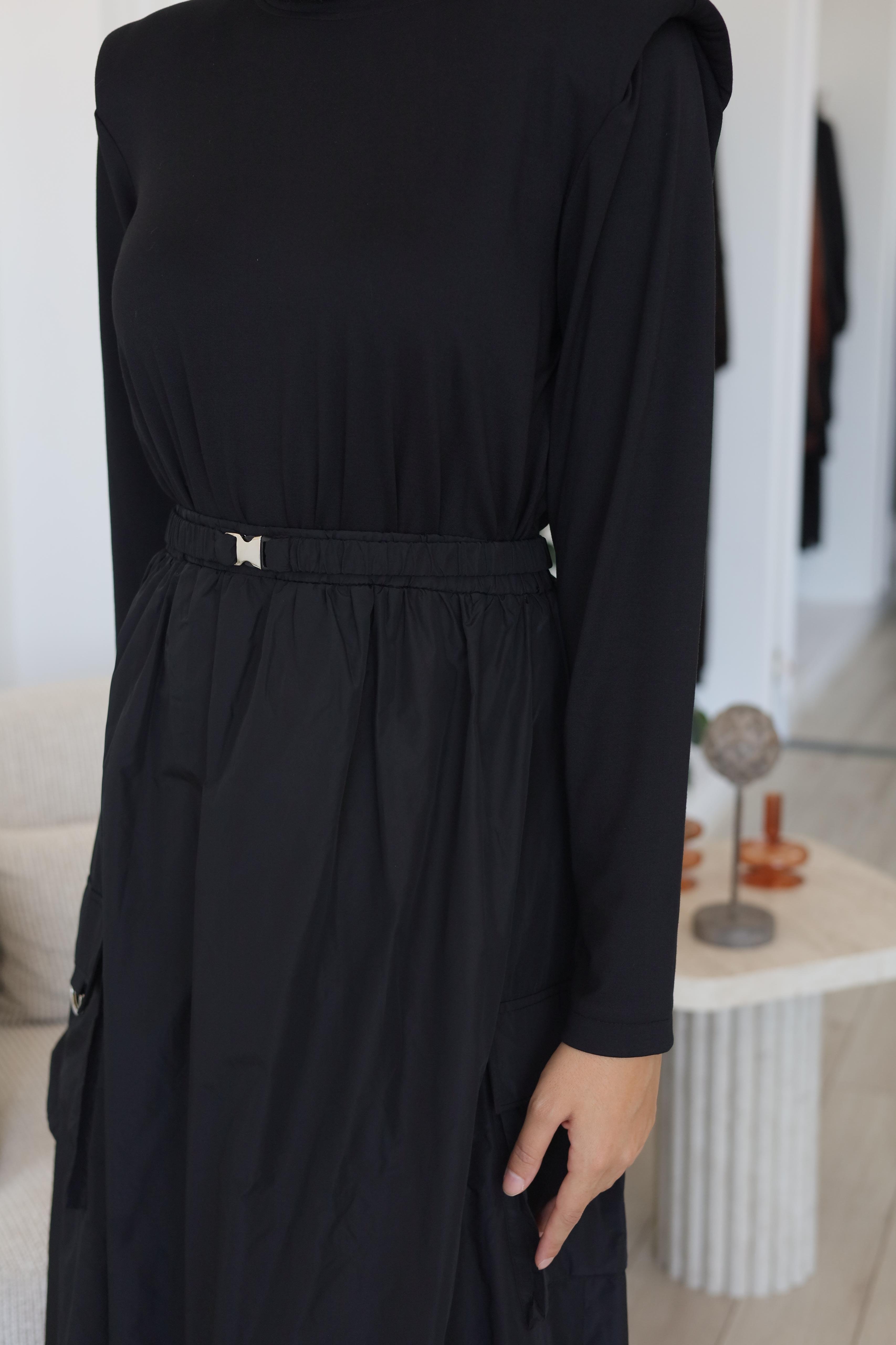 Almarwah Paraşüt Detaylı Elbise 303875