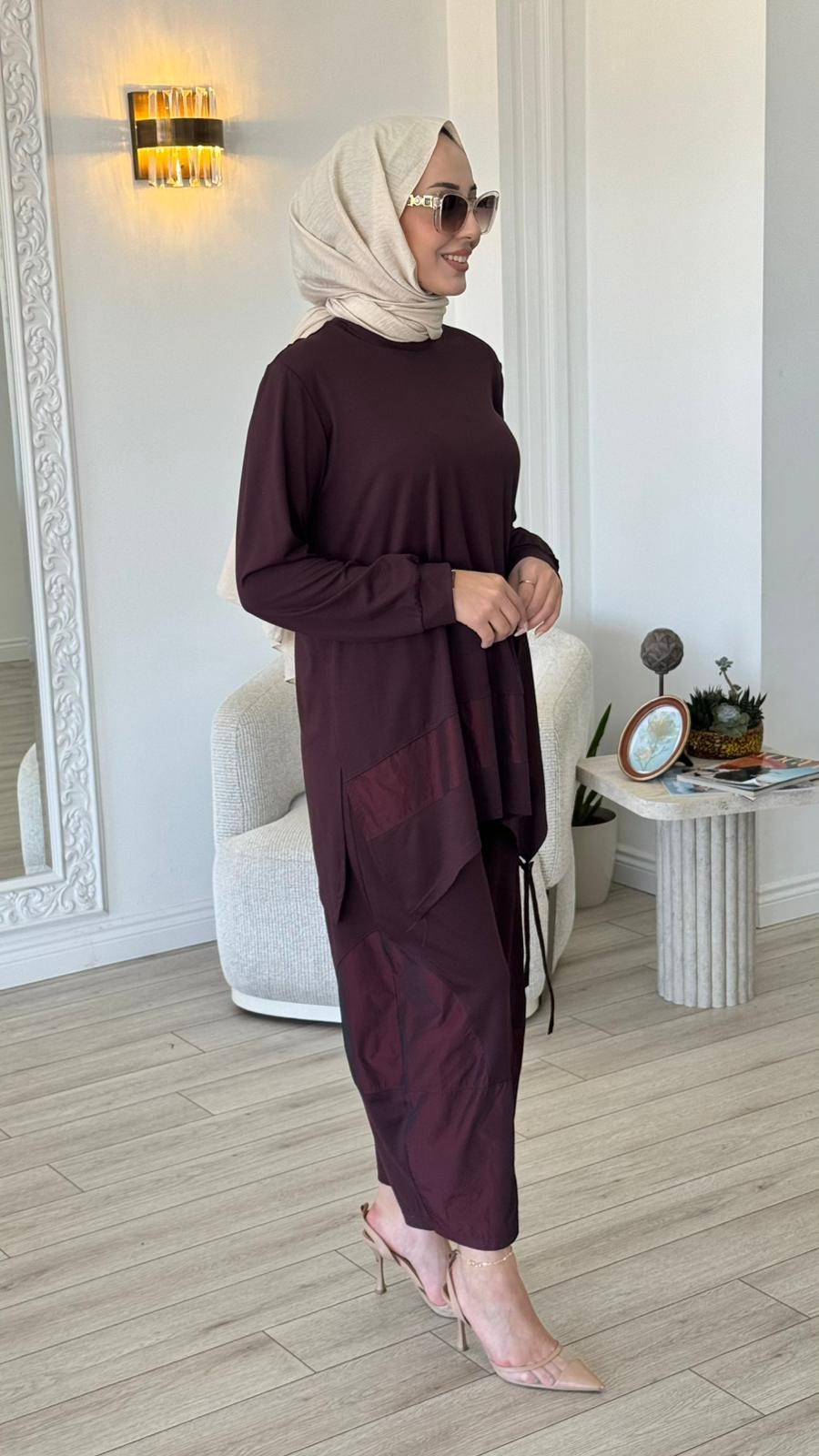 Almarwah Paraşüt Detaylı Pantolon Takım 202987