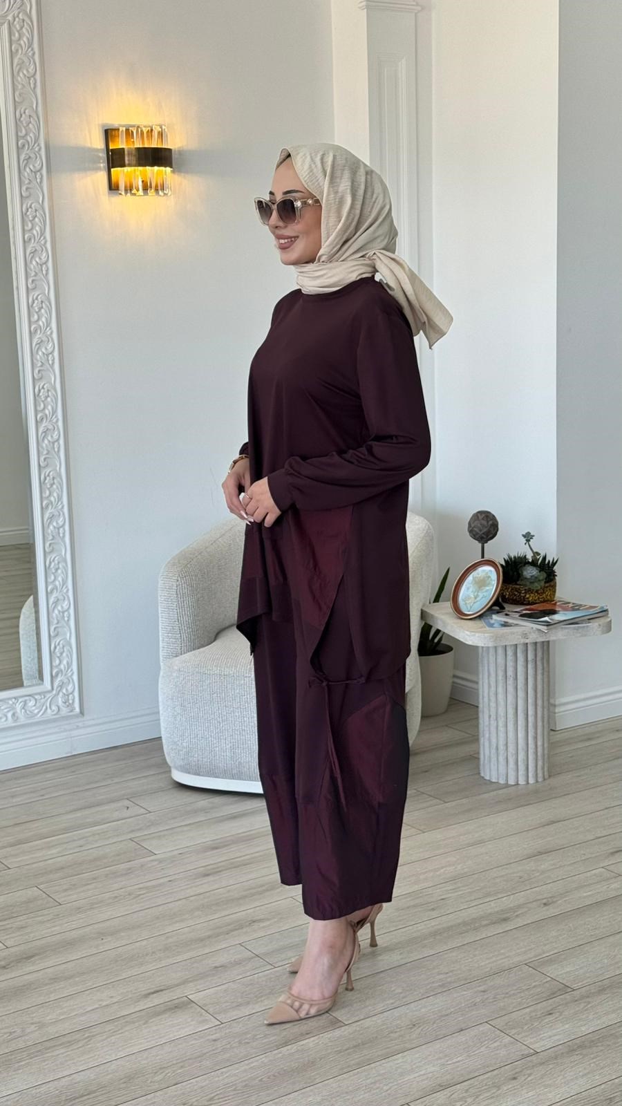 Almarwah Paraşüt Detaylı Pantolon Takım 202987