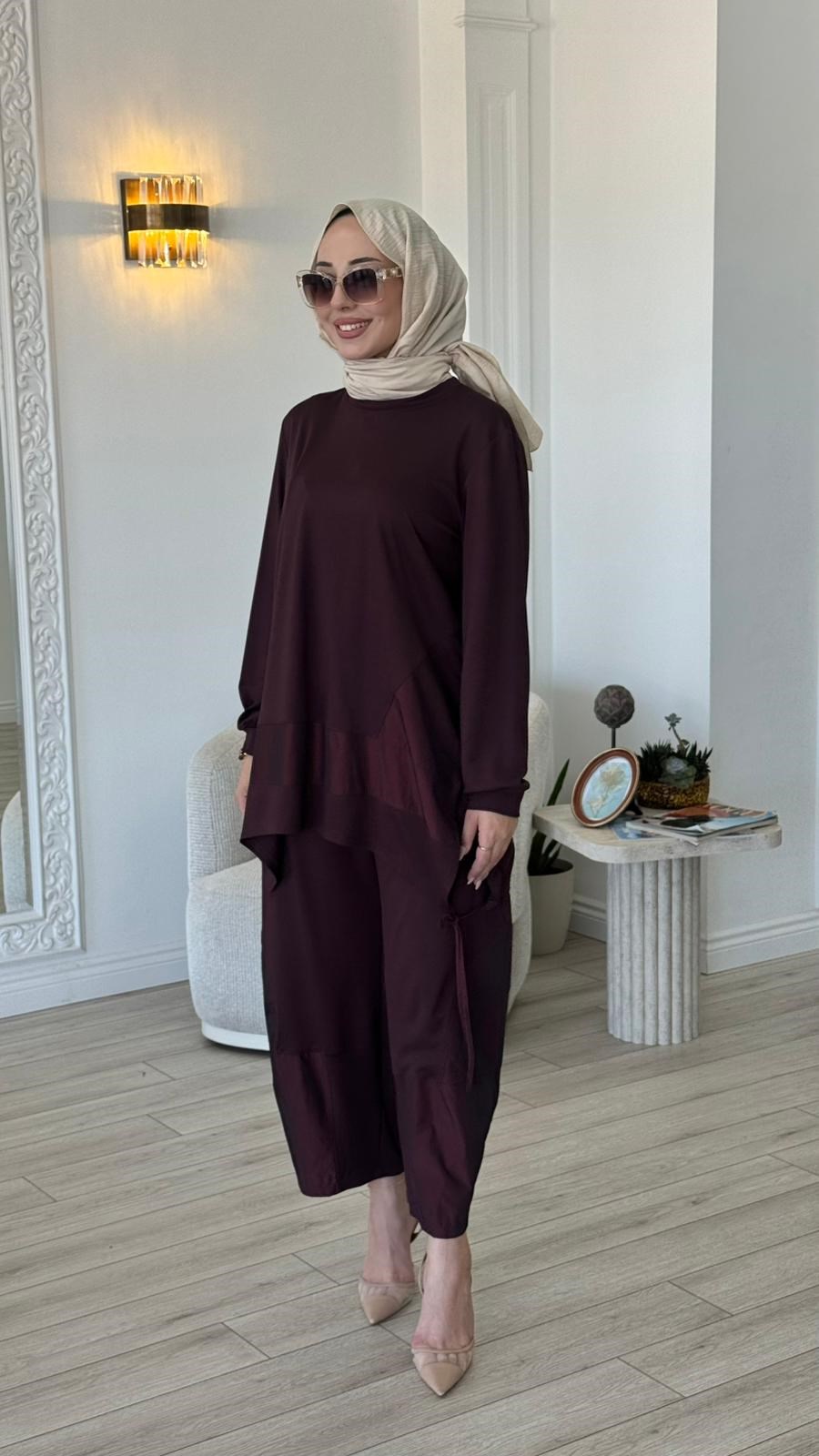 Almarwah Paraşüt Detaylı Pantolon Takım 202987