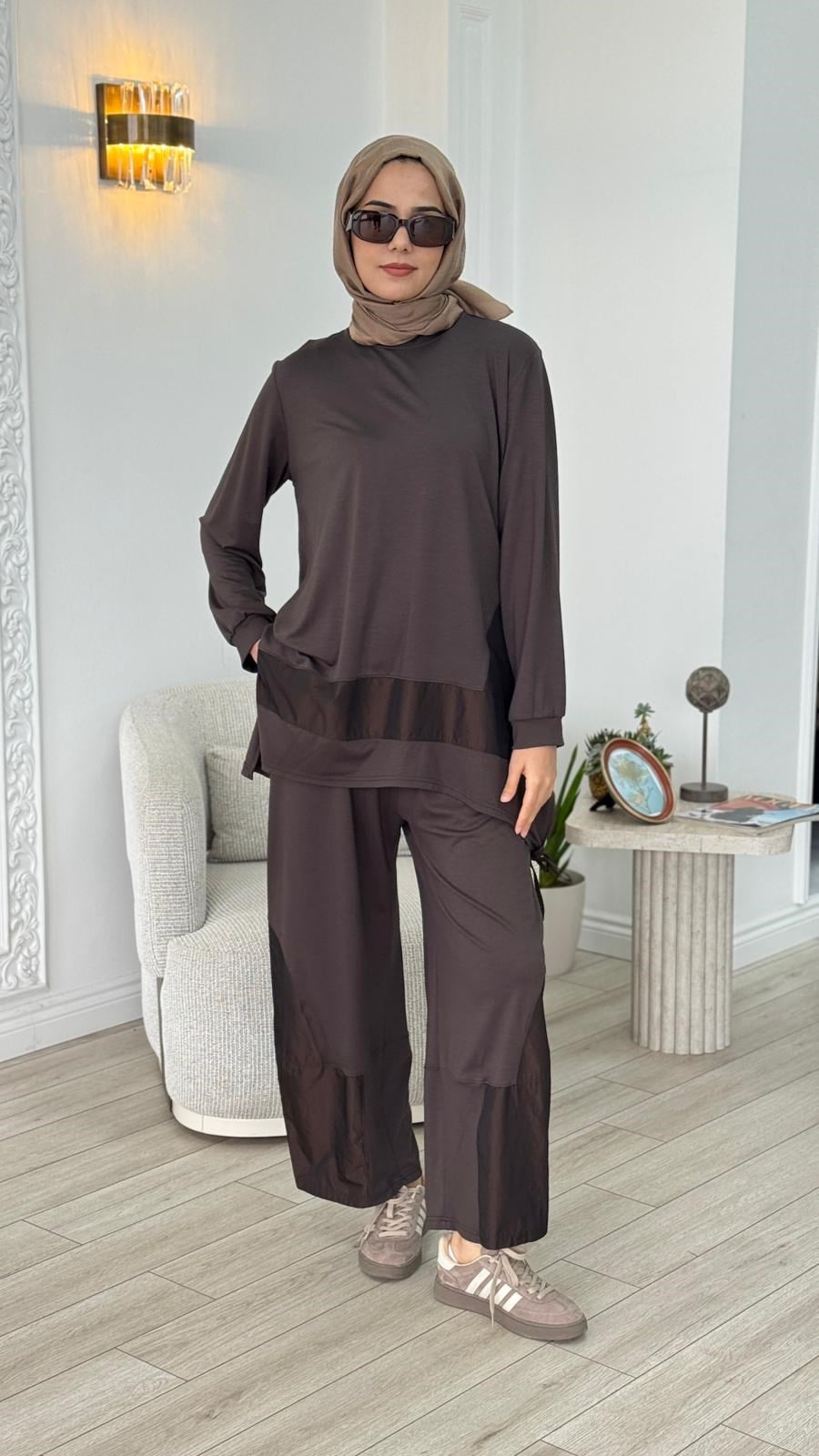 Almarwah Paraşüt Detaylı Pantolon Takım 202987