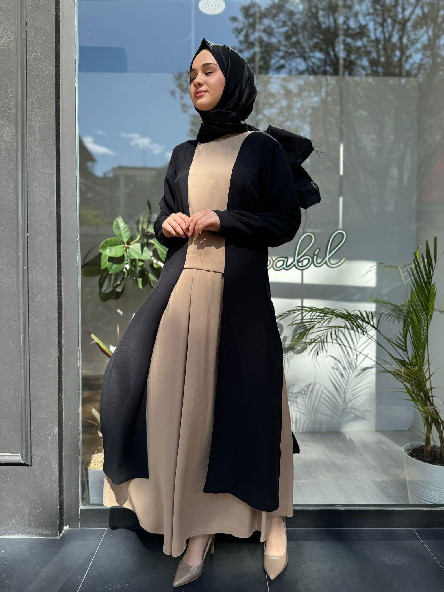 Almarwah Parçalı Pantolon Takım Bej 202559