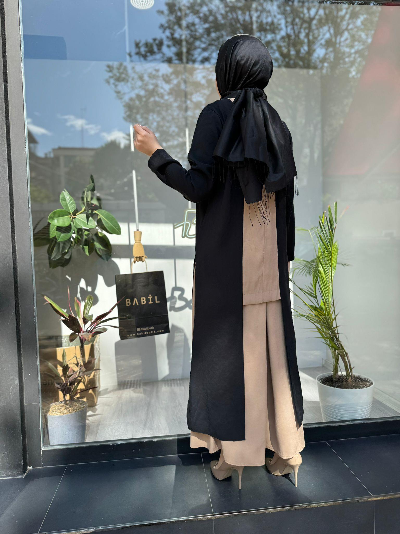 Almarwah Parçalı Pantolon Takım Bej 202559