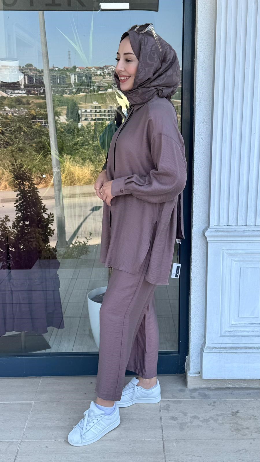 Almarwah Salaş Gömlekli Pantolonlu Takım 202978