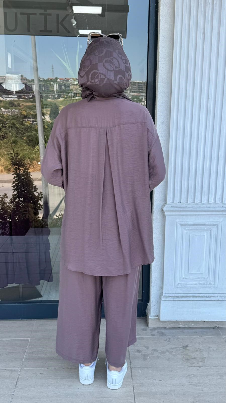 Almarwah Salaş Gömlekli Pantolonlu Takım 202978