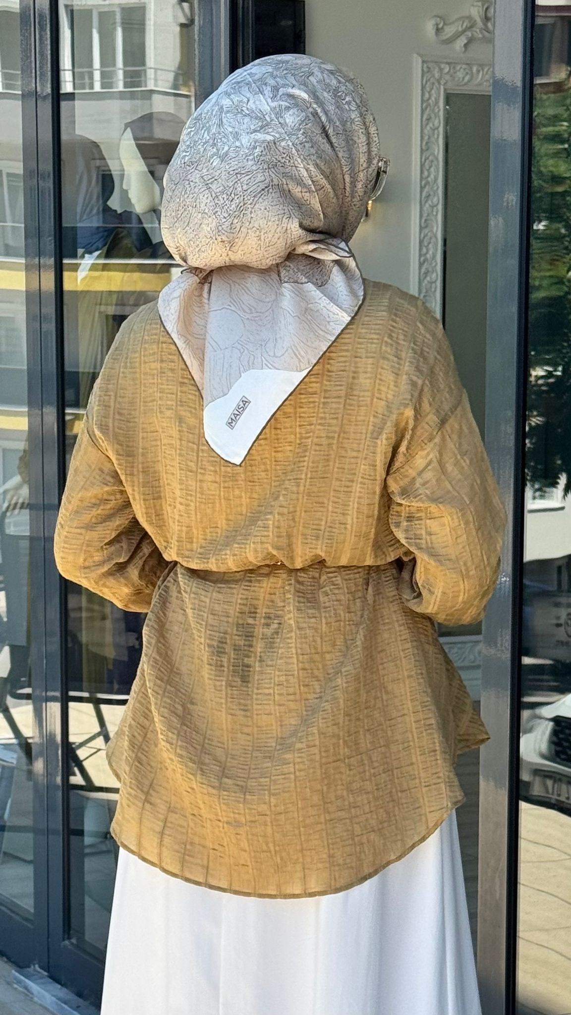 Almarwah Şeritli Gömlek 101006