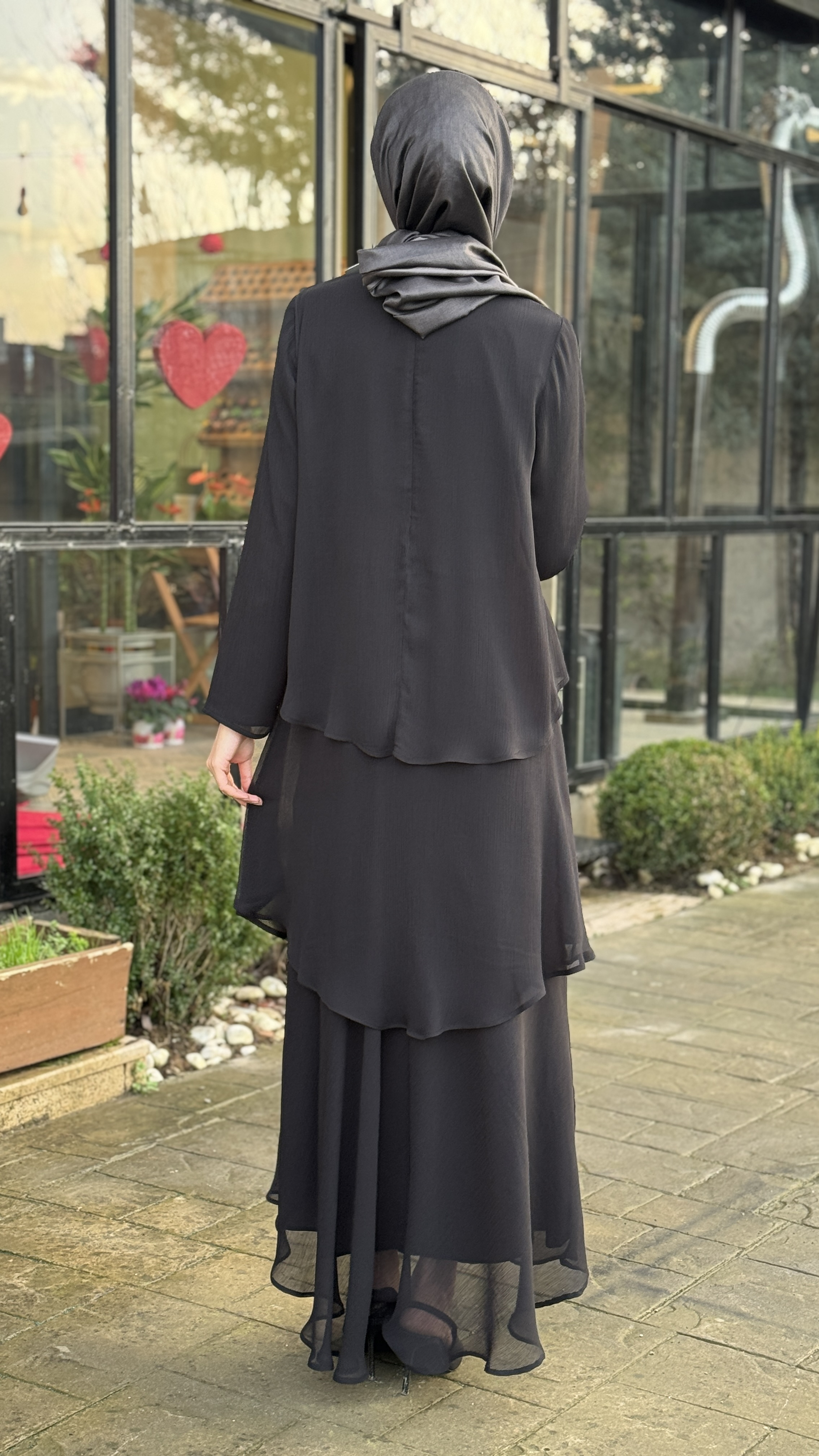 Almarwah Şifon Katmanlı Salaş Elbise 905004