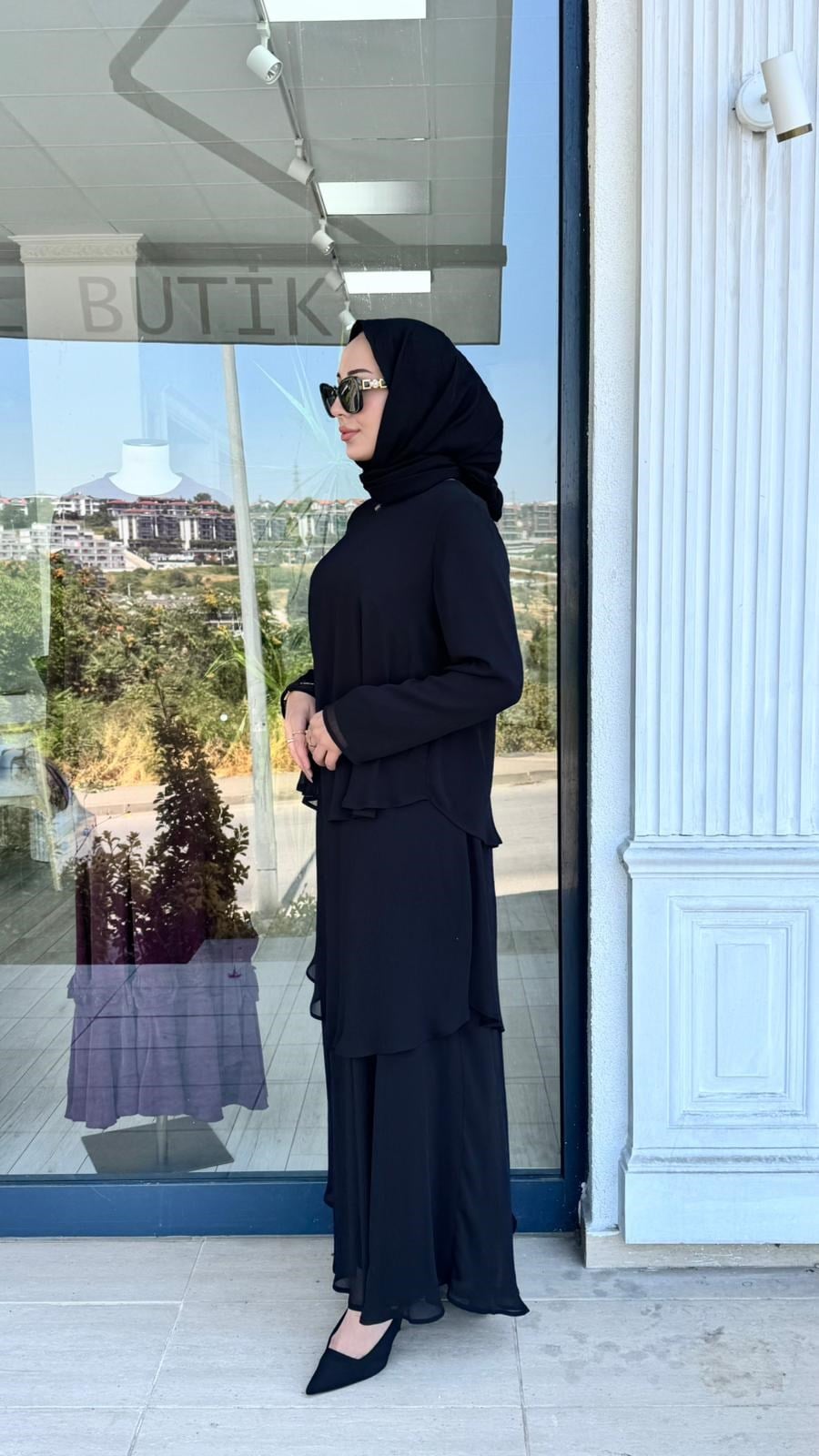 Almarwah Şifon Katmanlı Salaş Elbise 905004