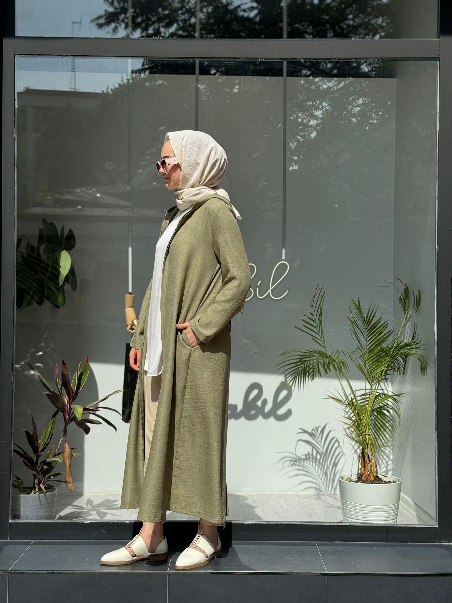 Almarwah Sırt Detaylı Kap Yeşil 404801