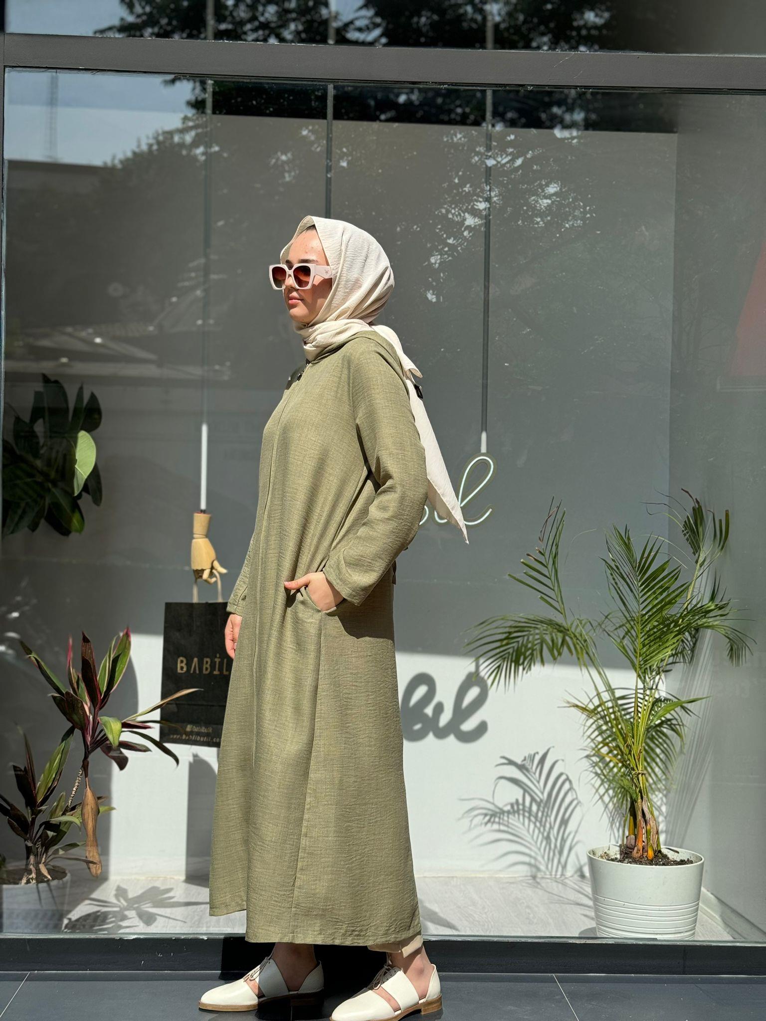 Almarwah Sırt Detaylı Kap Yeşil 404801