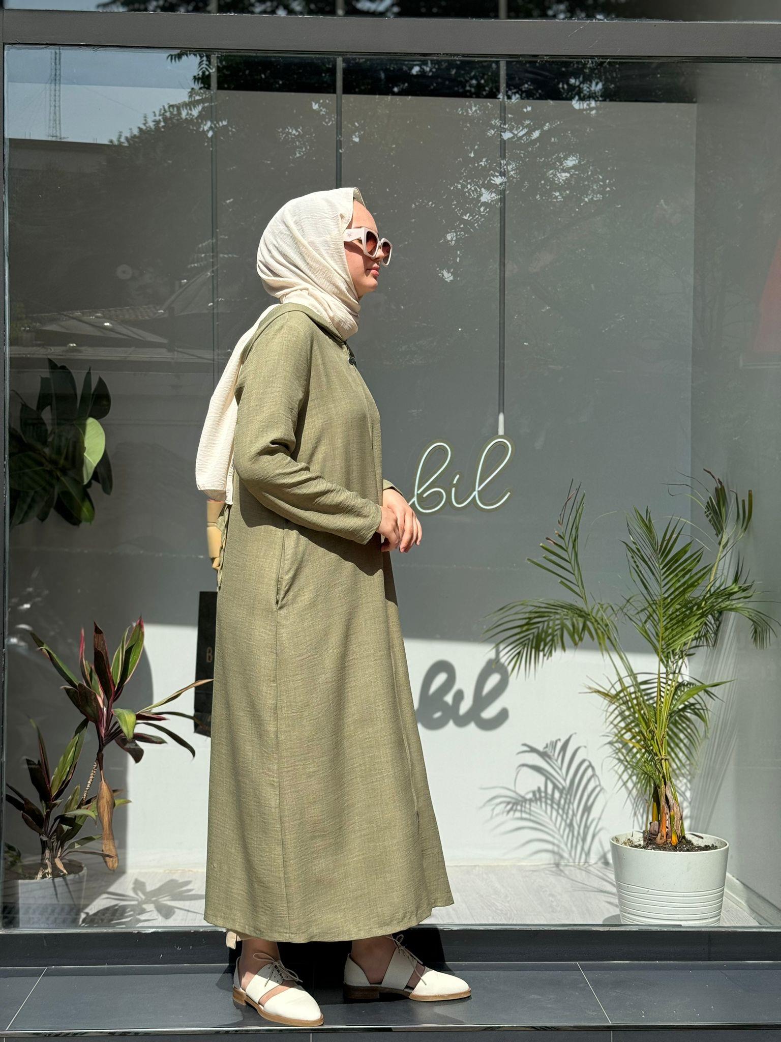 Almarwah Sırt Detaylı Kap Yeşil 404801