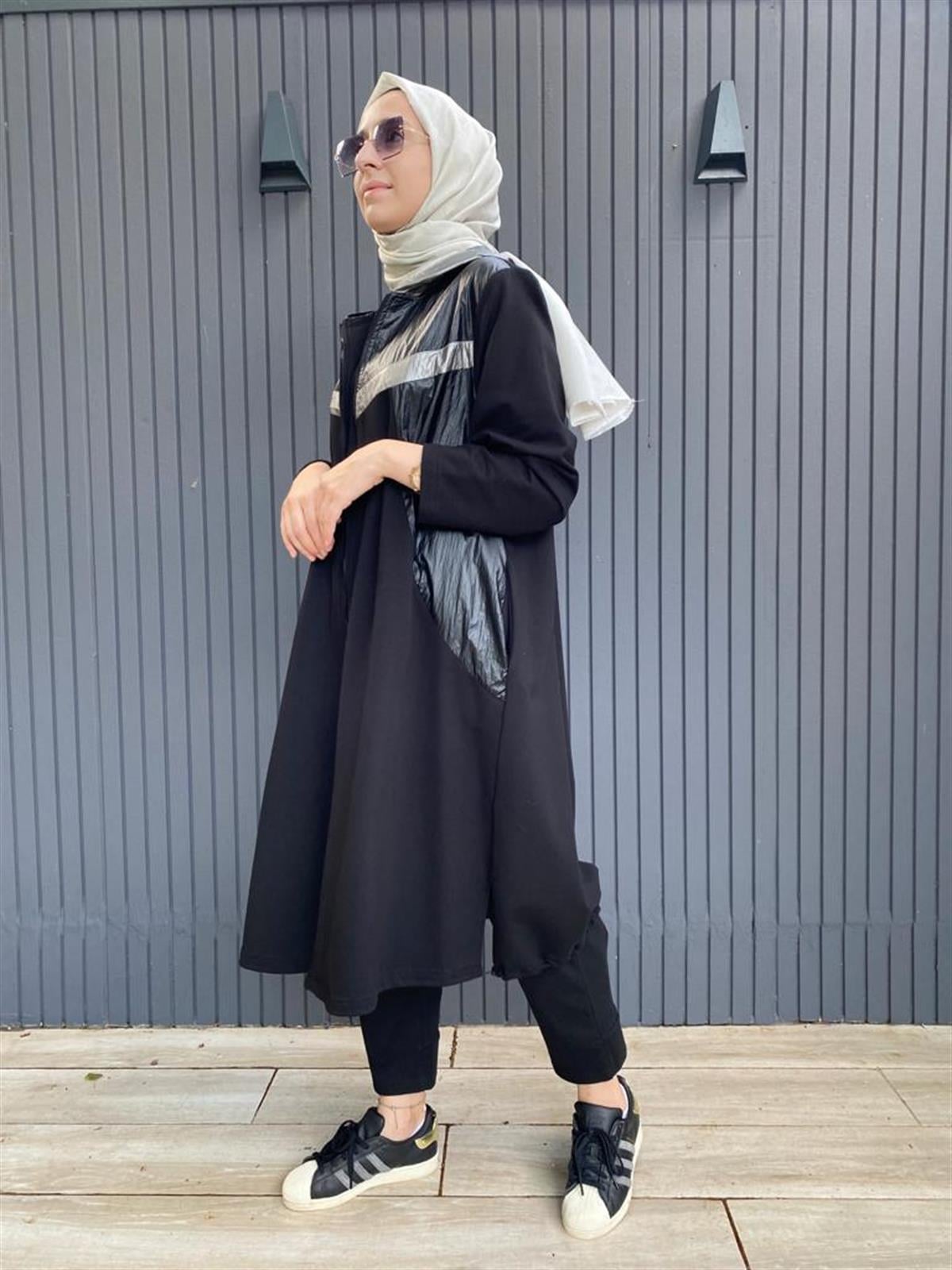 Almarwah Siyah Kısa Parlak Kap 50820