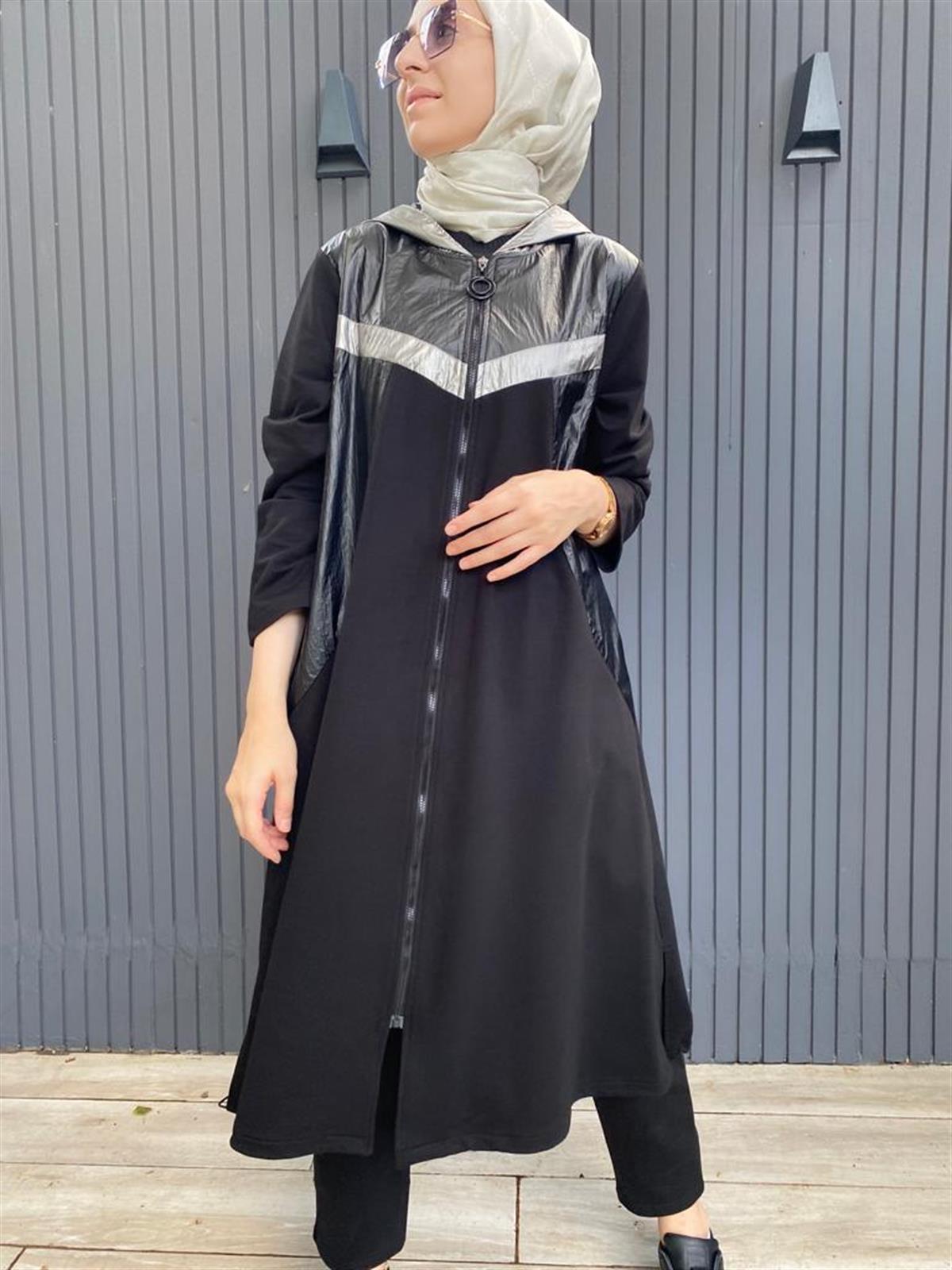 Almarwah Siyah Kısa Parlak Kap 50820