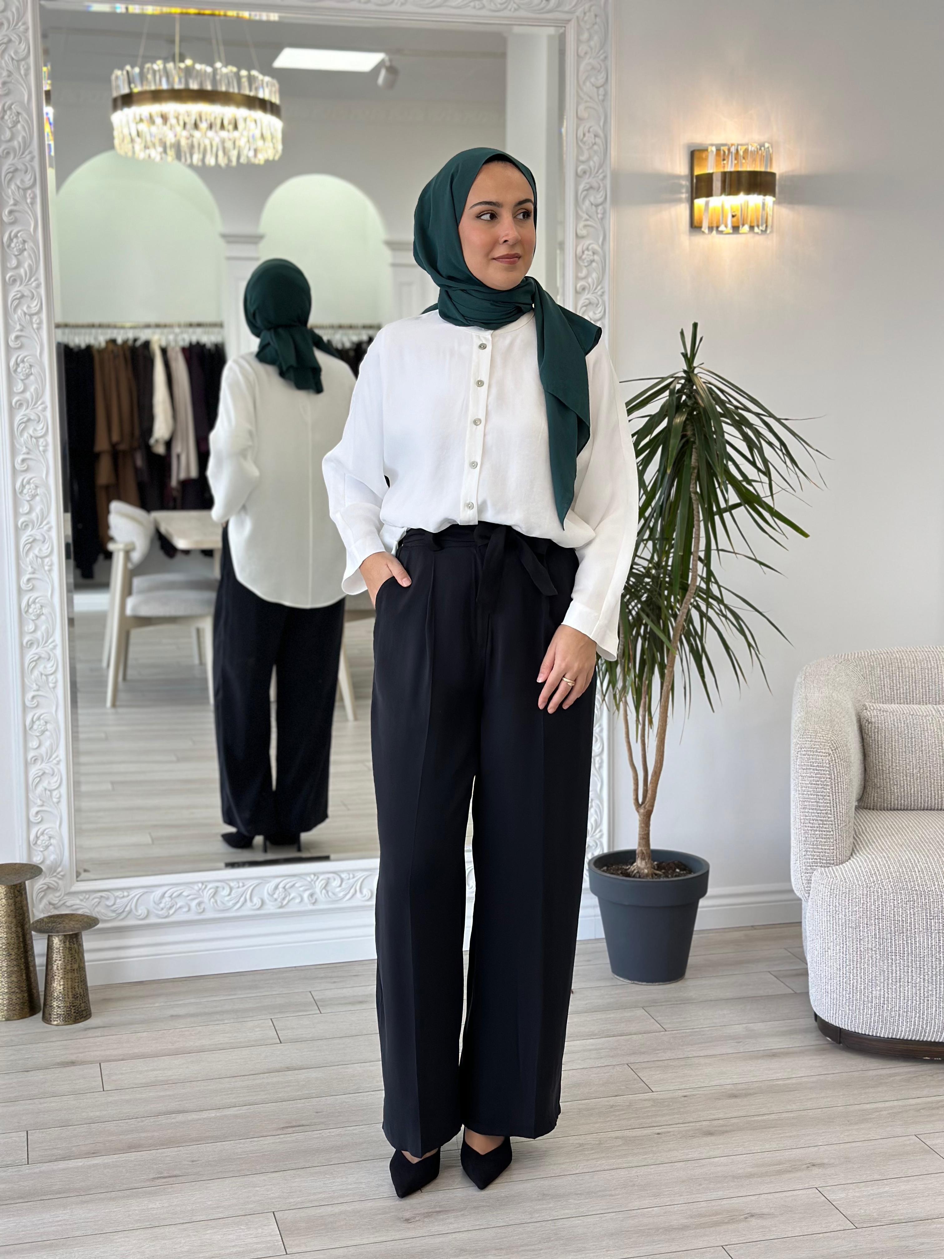 Almarwah Tensel Siyah Pantolon 606068