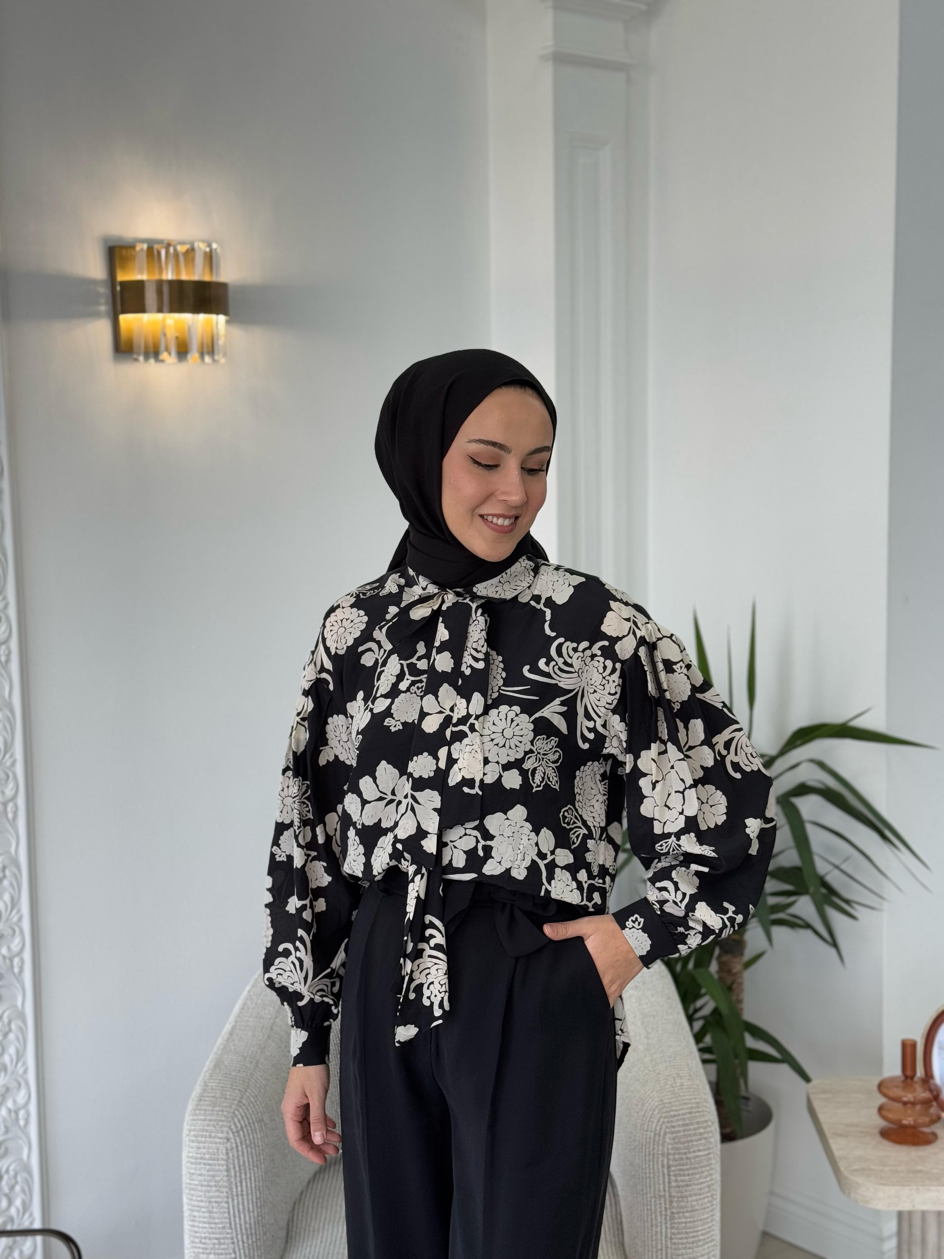 Almarwah Tensel Siyah Pantolon 606068
