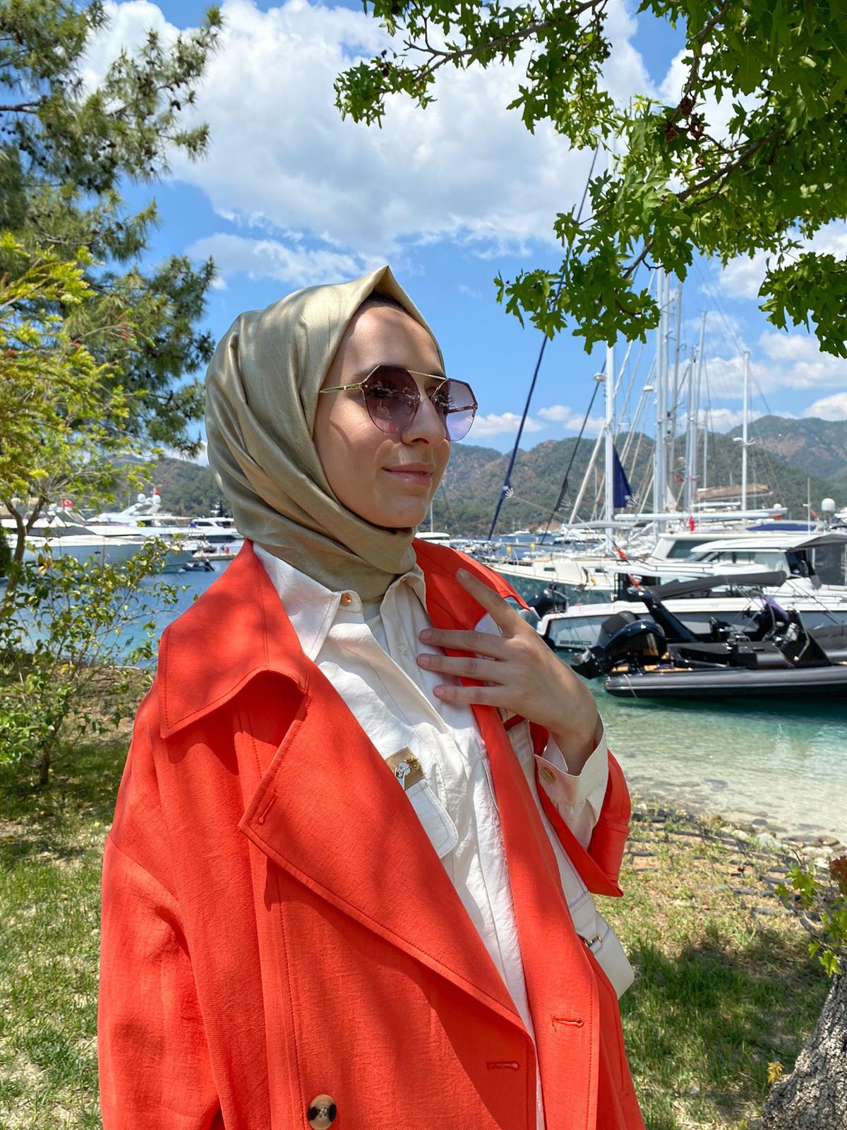 Berrin Coral Trençkot 8118