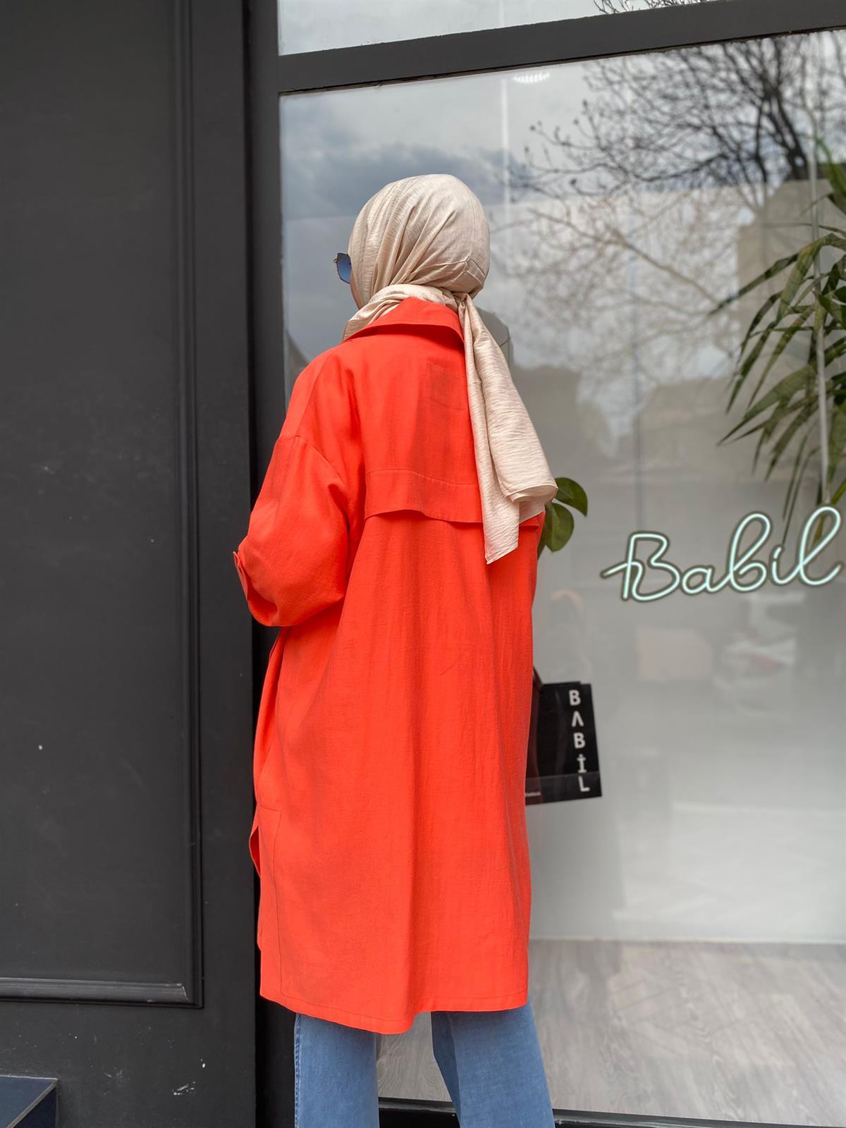 Berrin Coral Trençkot 8118