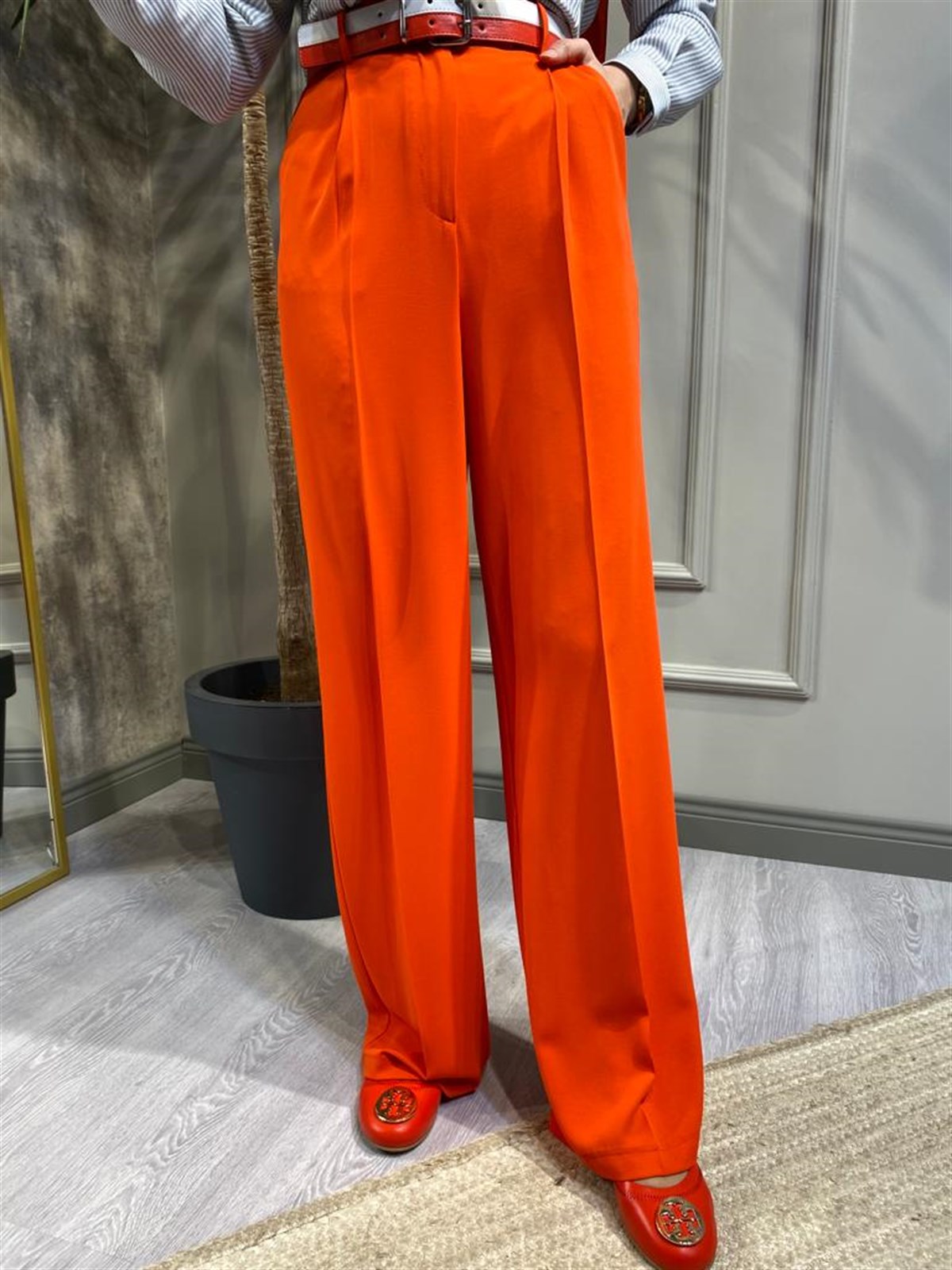 Berrin Kemerli Pantolon Nar 2137