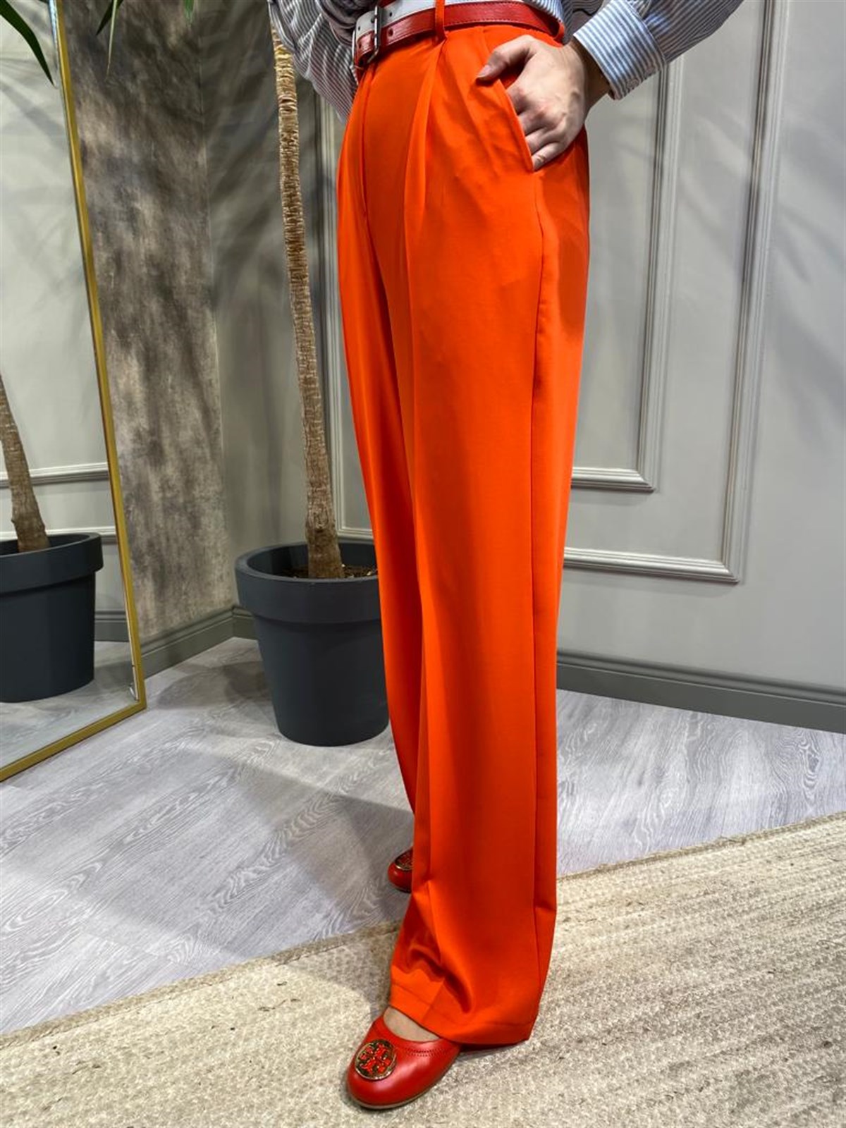 Berrin Kemerli Pantolon Nar 2137