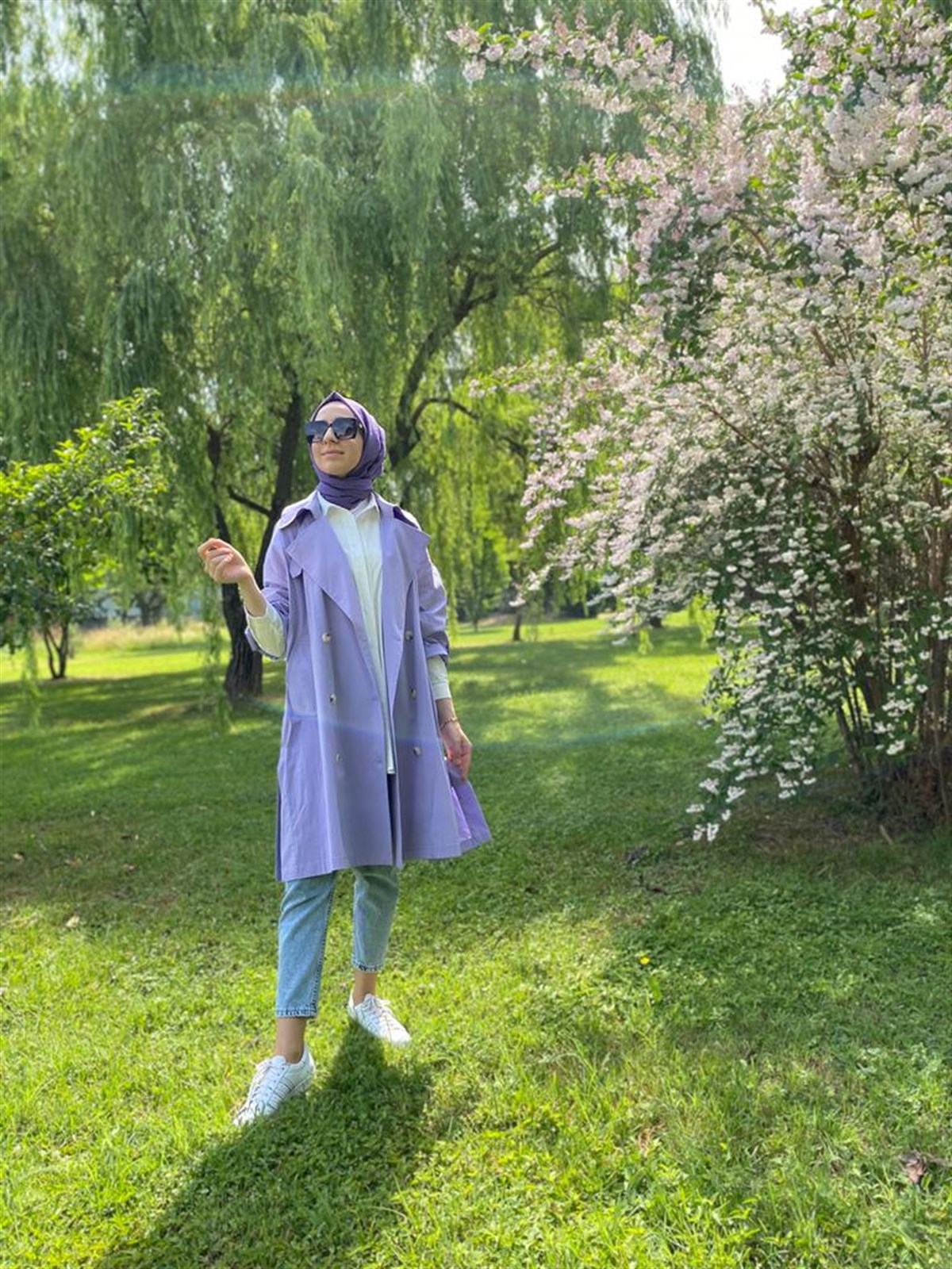 Berrin Trençkot Lila 8109