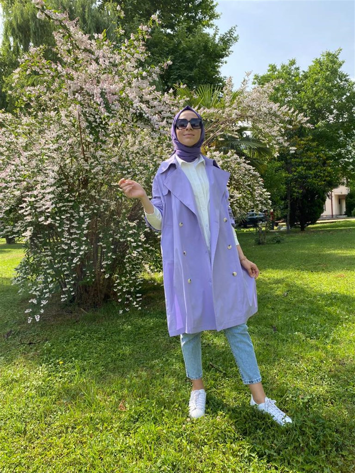 Berrin Trençkot Lila 8109