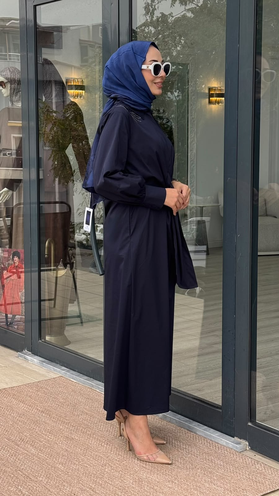 Clande İşlemeli Elbise 2602-5052