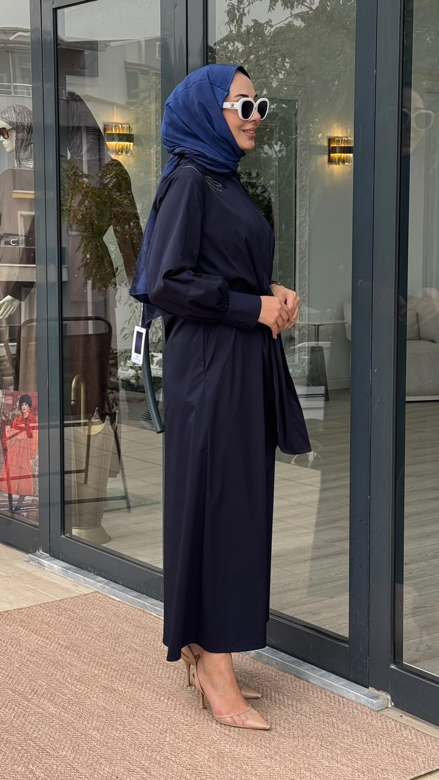 Clande İşlemeli Elbise 2602-5052