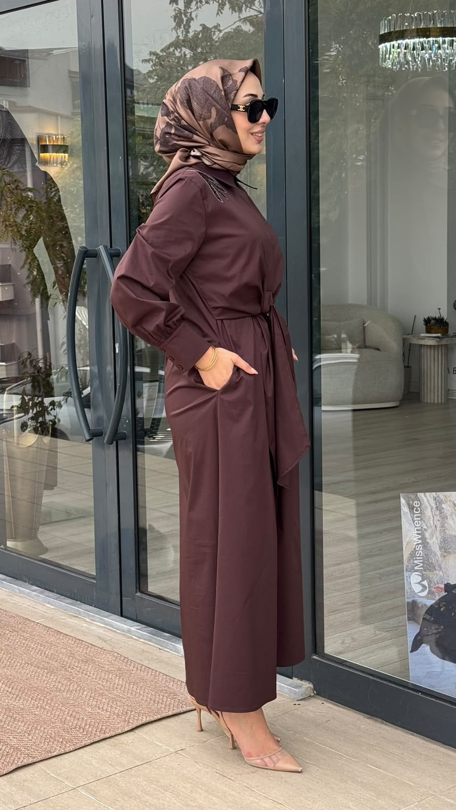 Clande İşlemeli Elbise 2602-5052
