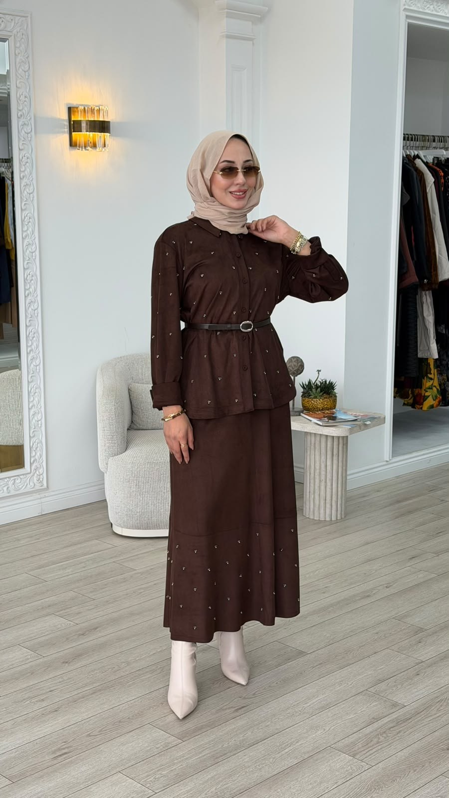Clande Süet Takım 2602-3032