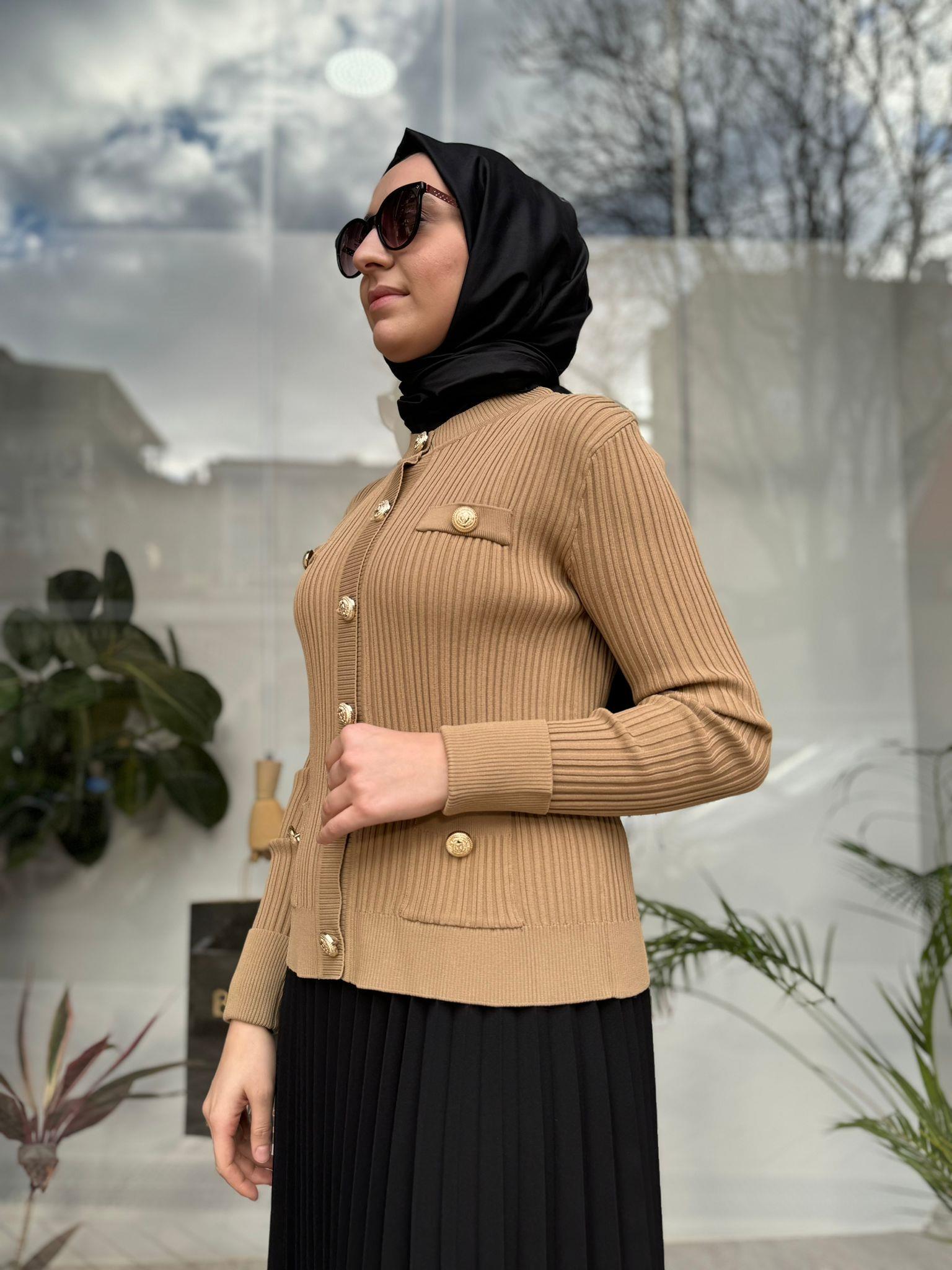 Girasolem G-L Klasik Hırka Camel 2024002