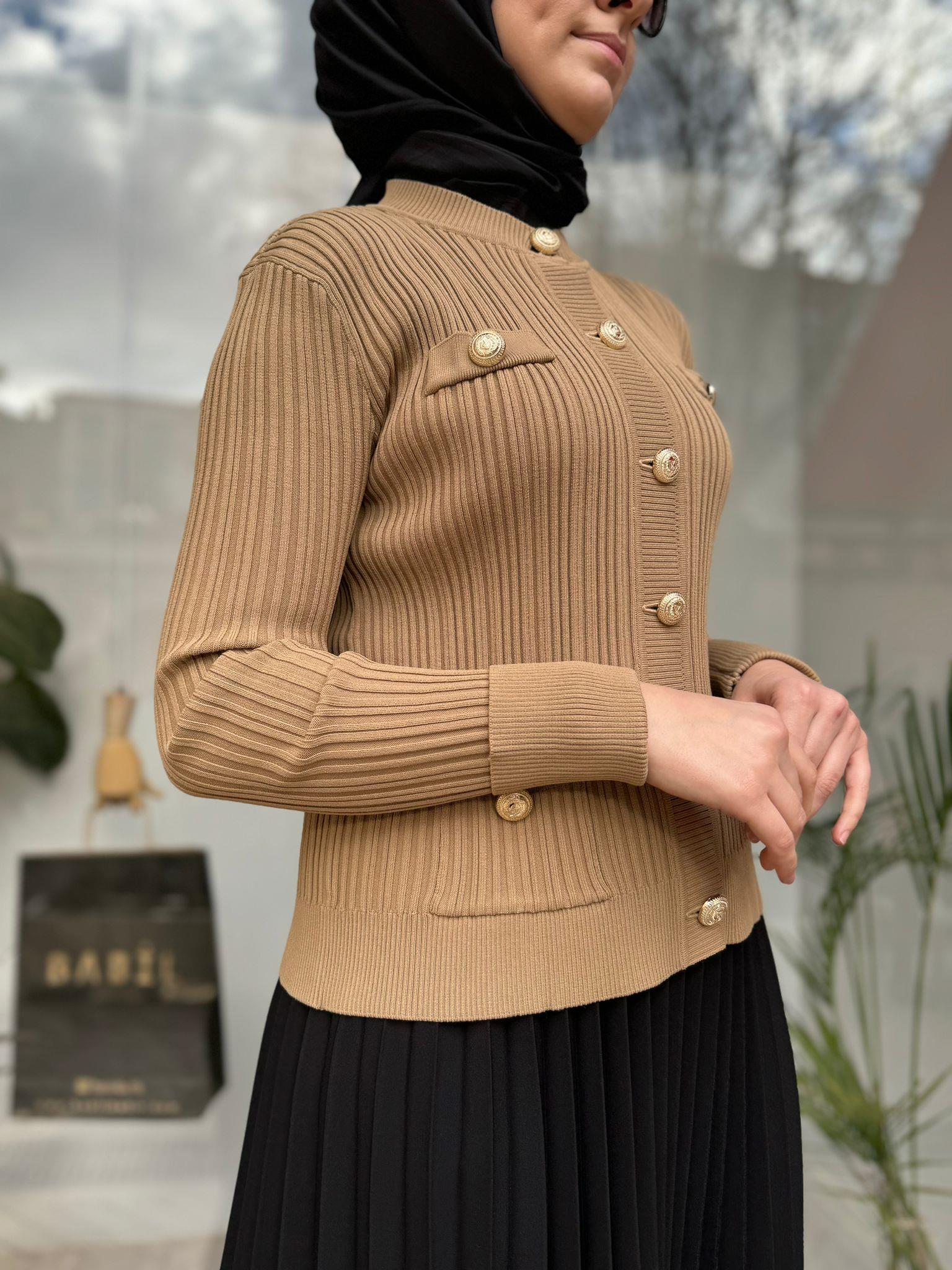 Girasolem G-L Klasik Hırka Camel 2024002