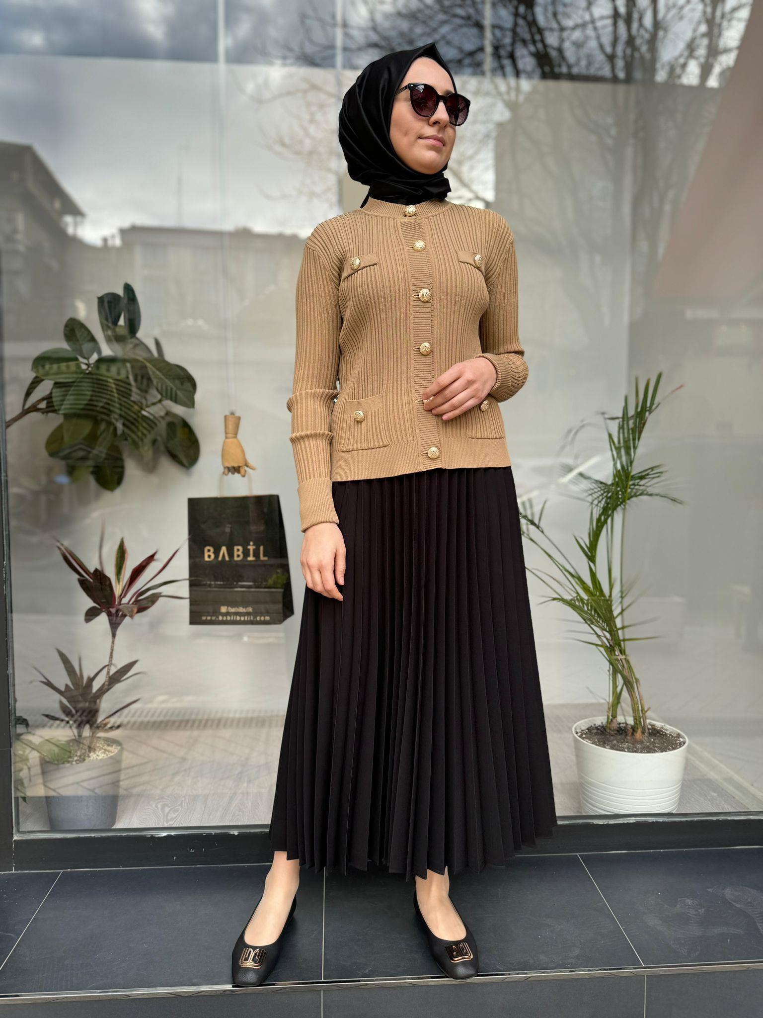 Girasolem G-L Klasik Hırka Camel 2024002