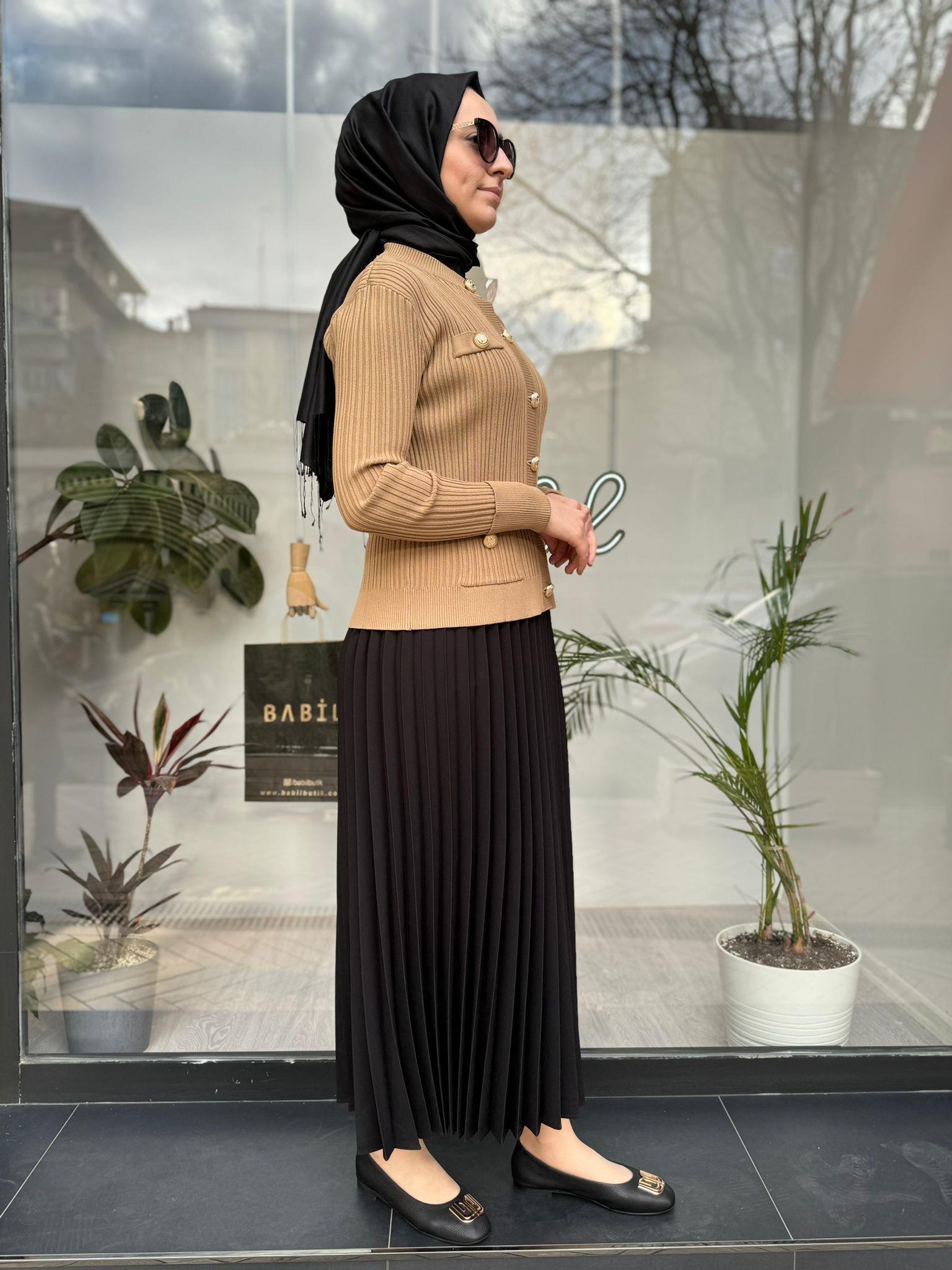 Girasolem G-L Klasik Hırka Camel 2024002