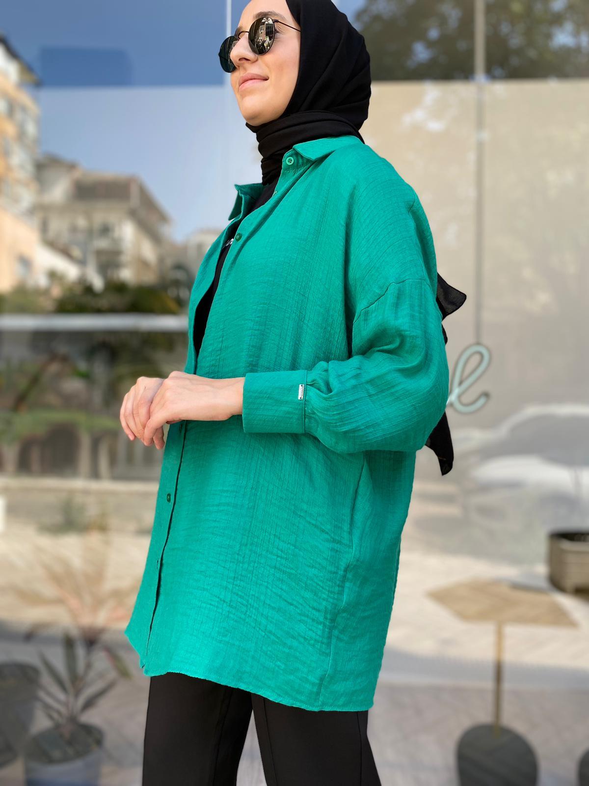 İnvee Dökümlü Basic Gömlek Benetton 6638