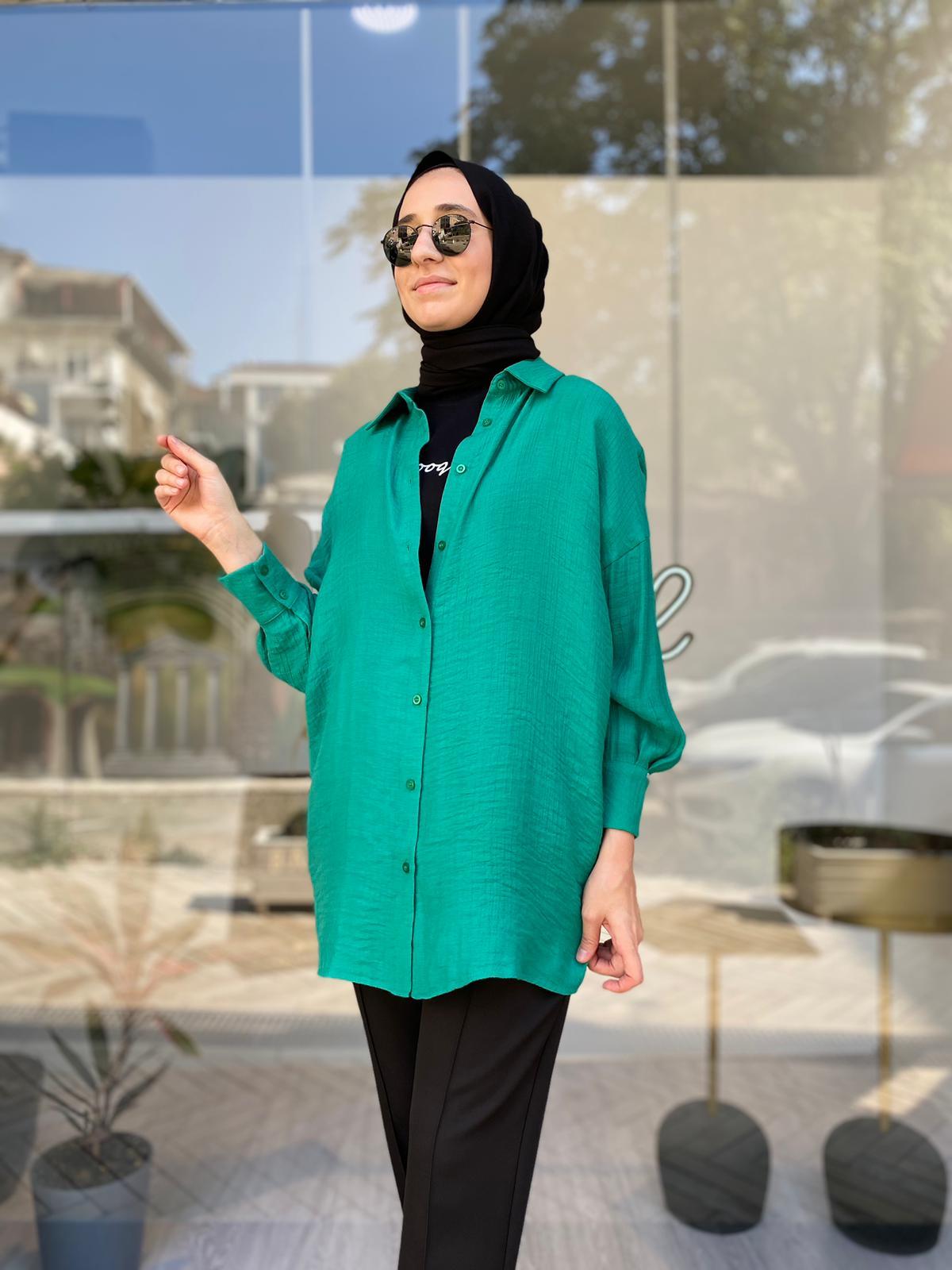 İnvee Dökümlü Basic Gömlek Benetton 6638