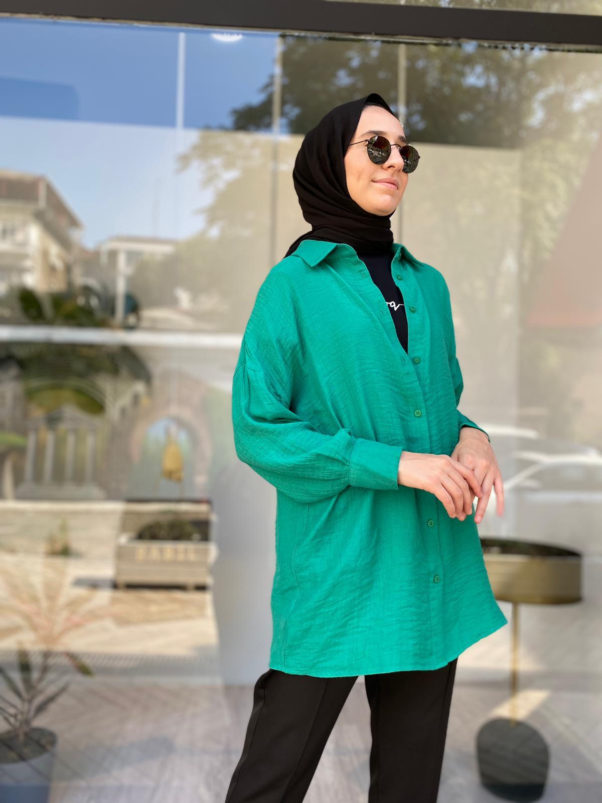 İnvee Dökümlü Basic Gömlek Benetton 6638