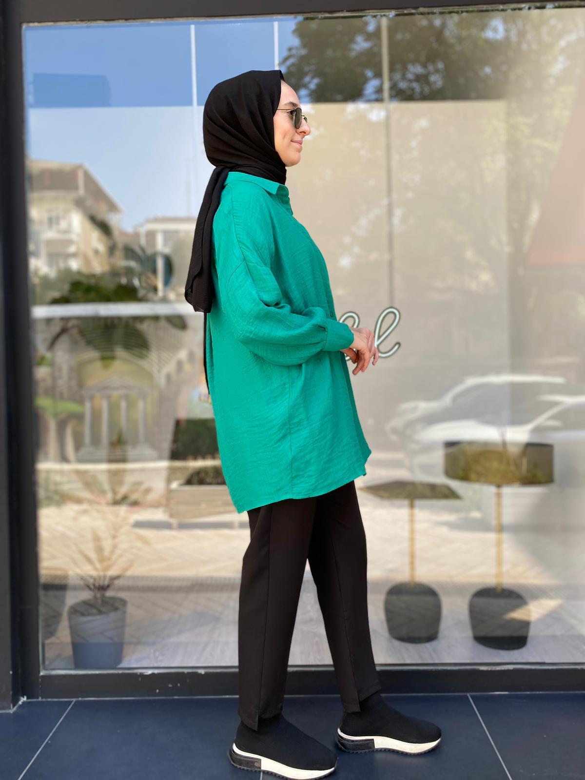 İnvee Dökümlü Basic Gömlek Benetton 6638